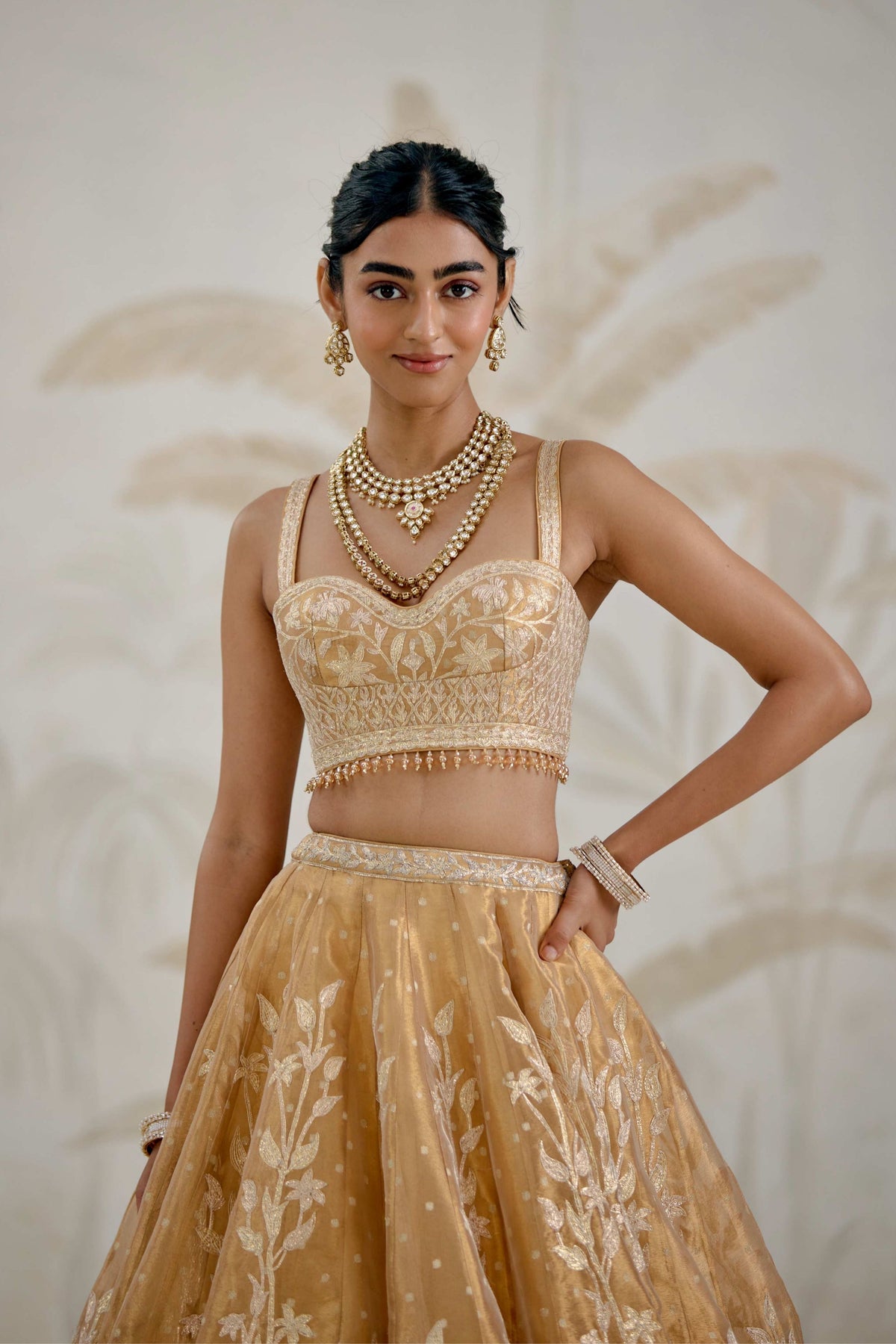 Gold Lehenga Set