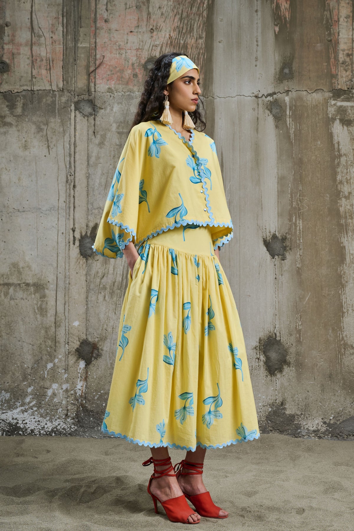 Sunlit Bloom Batwing Shirt