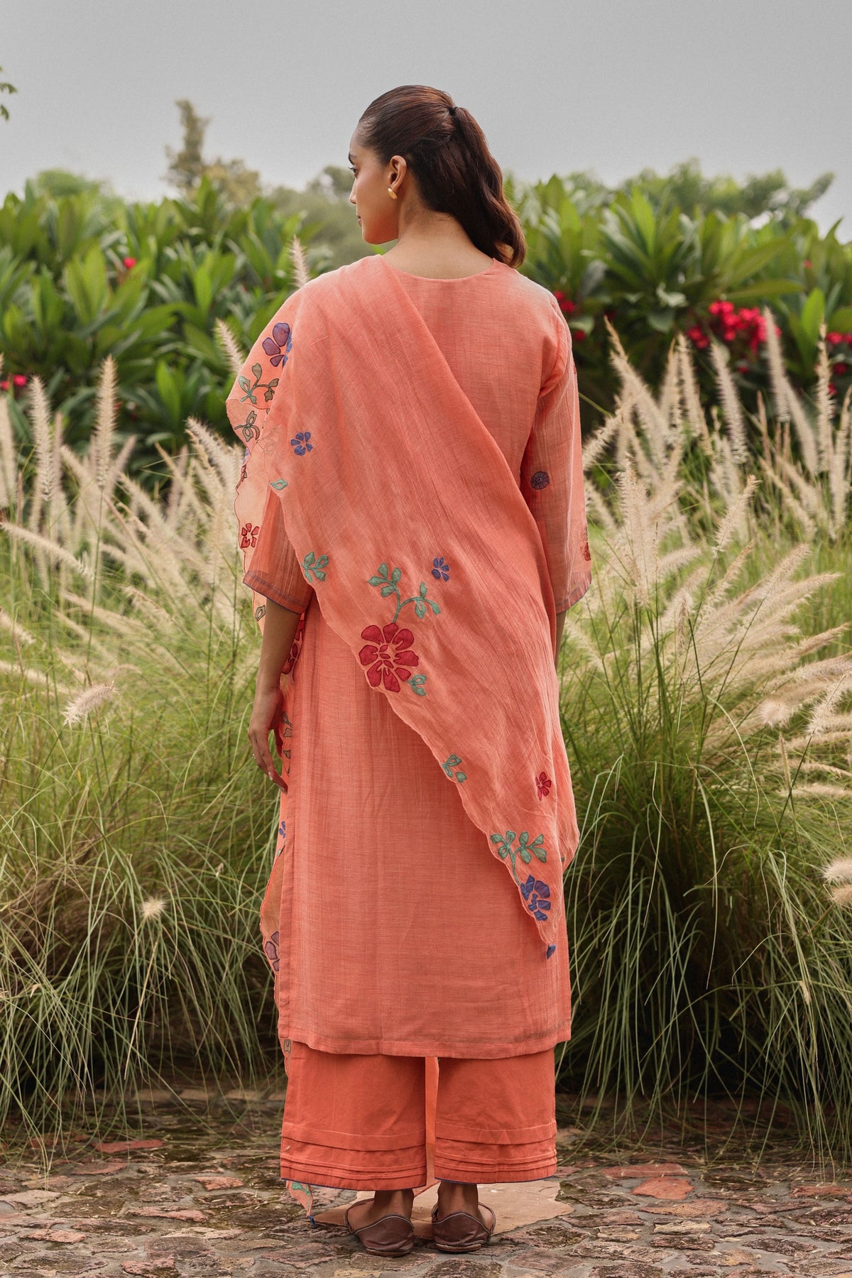 Magnolia Thread Embroidered Kurta Set