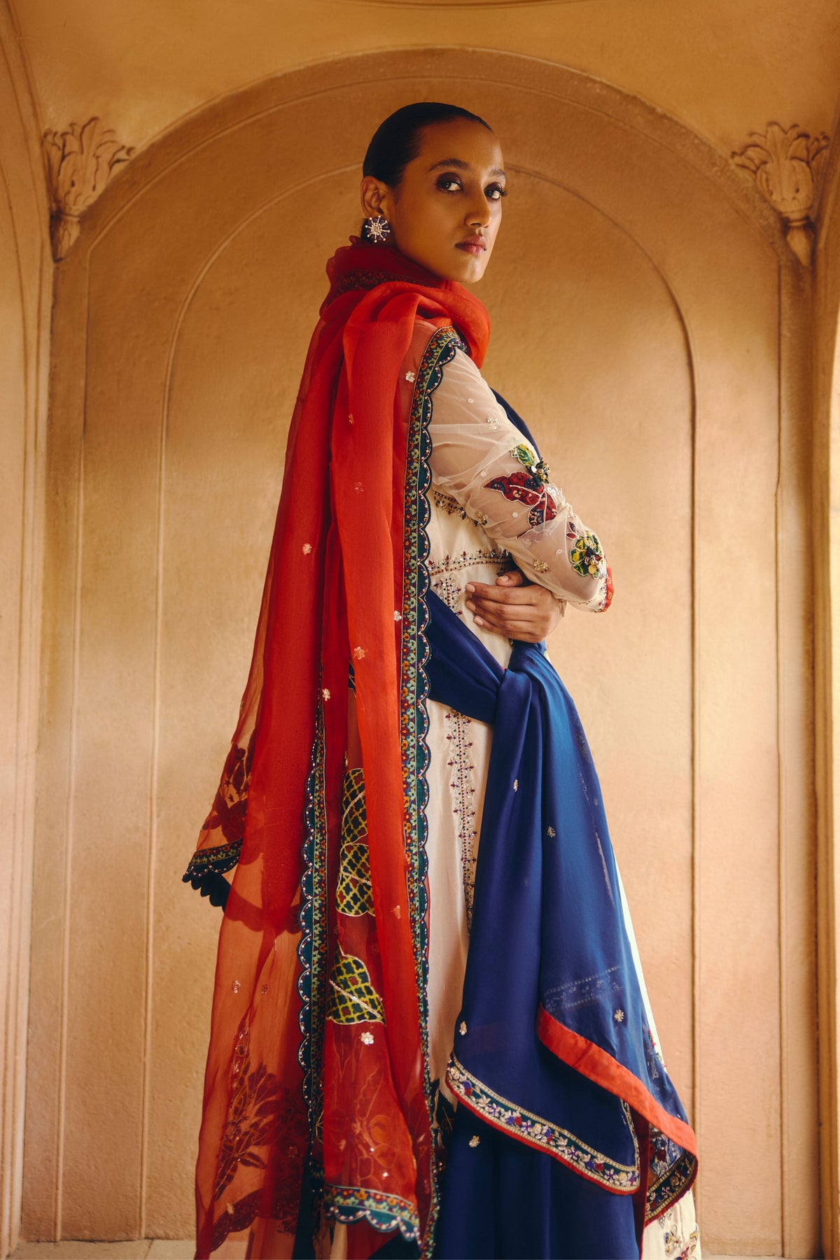 Ivory Symphony Anarkali