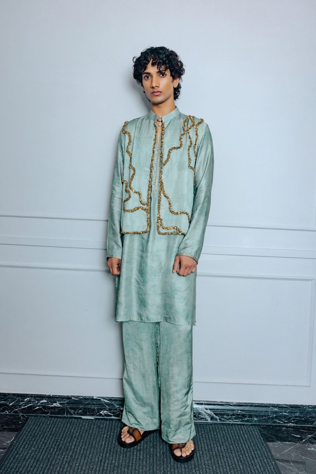 Sage Green Moh Bundi Set