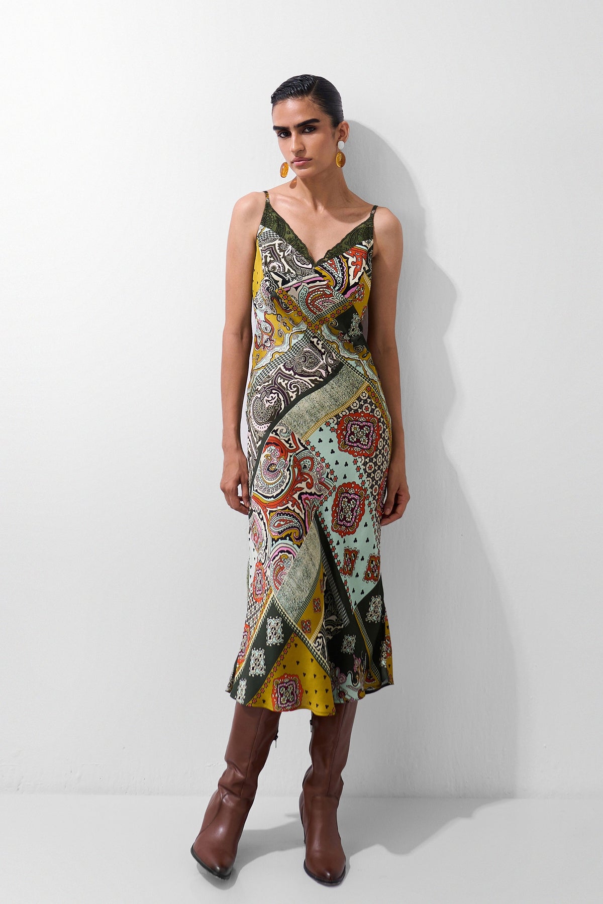 Liza Midi Mosaic Dress
