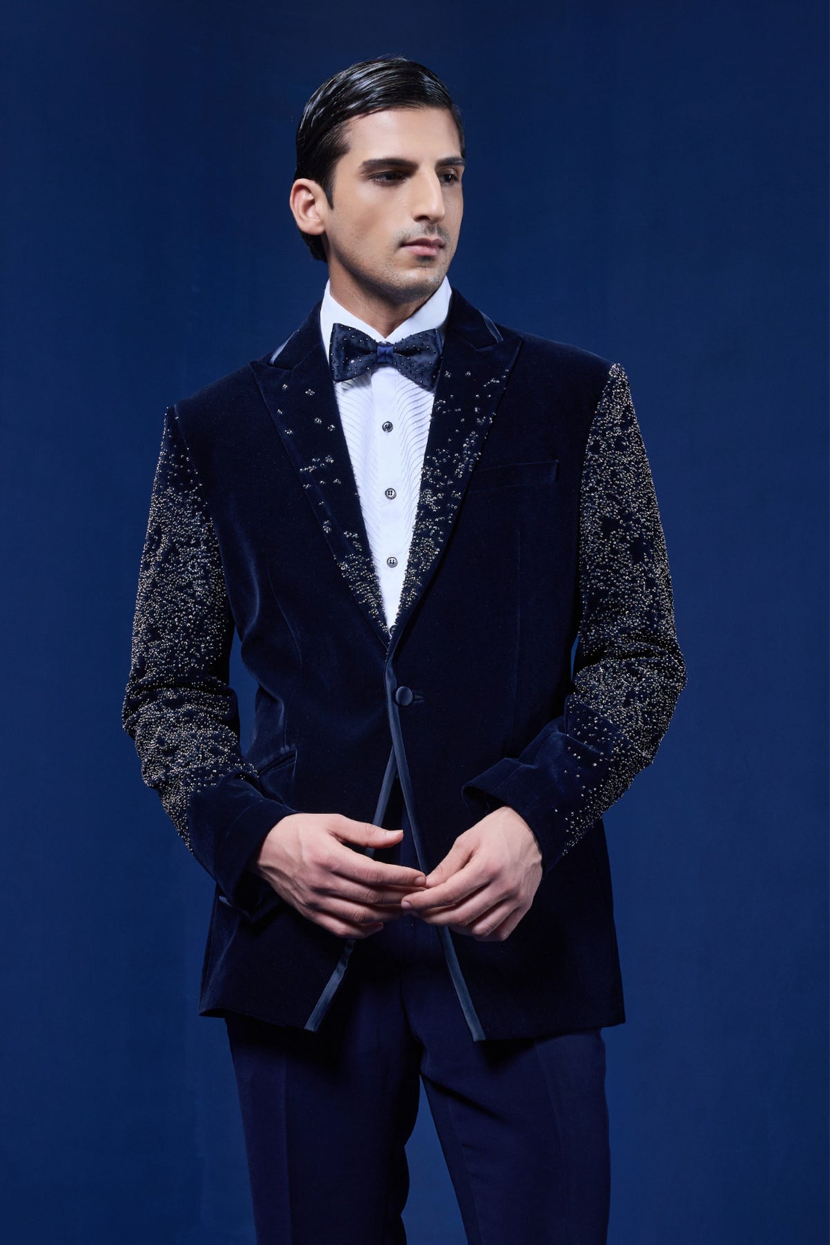 Navy Pearl Tuxedo