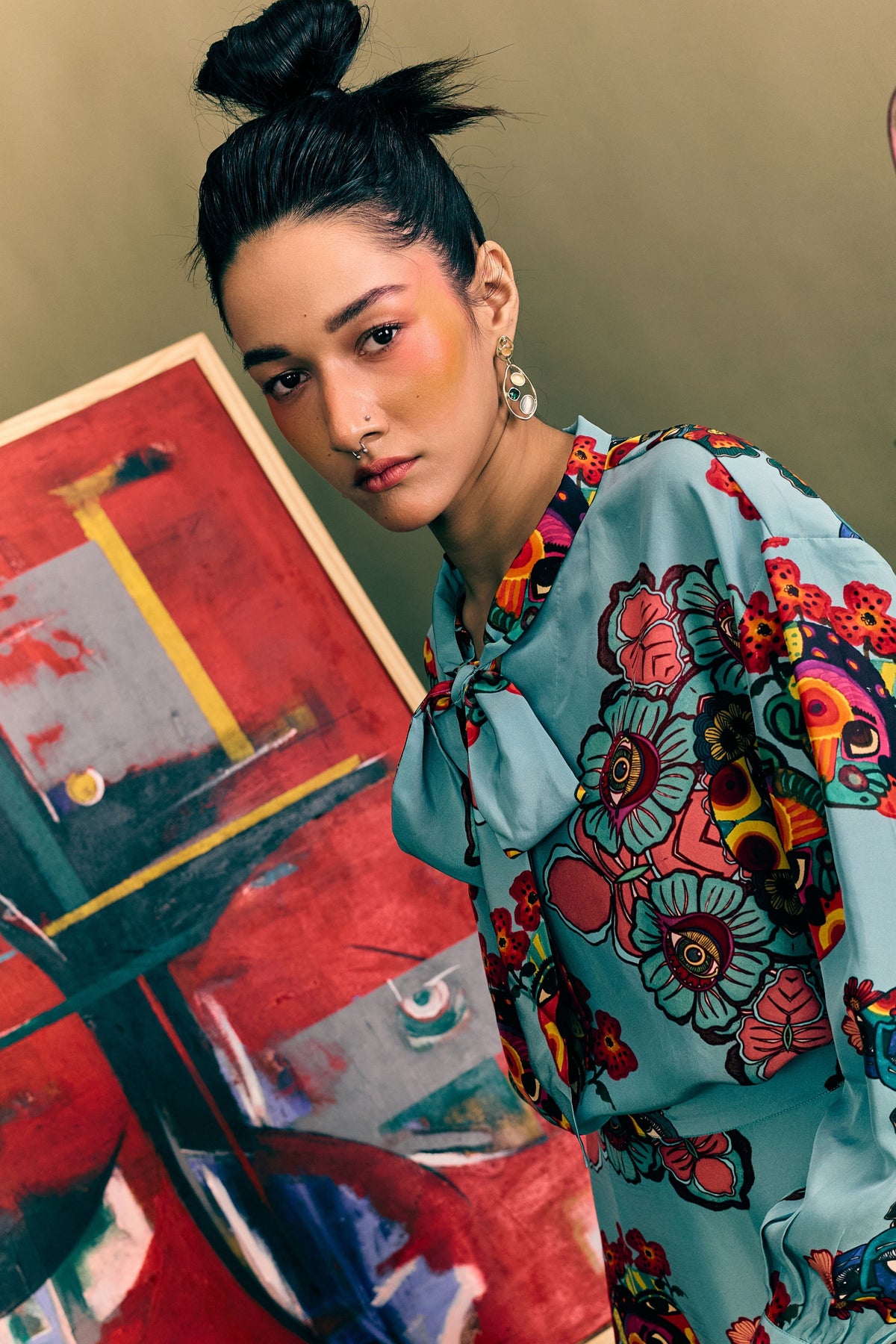 Blue Prism Printed A-Line Maxi Skirt