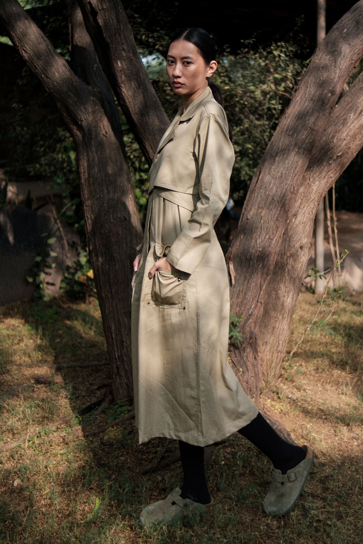 Khaki Copenhagen Trench