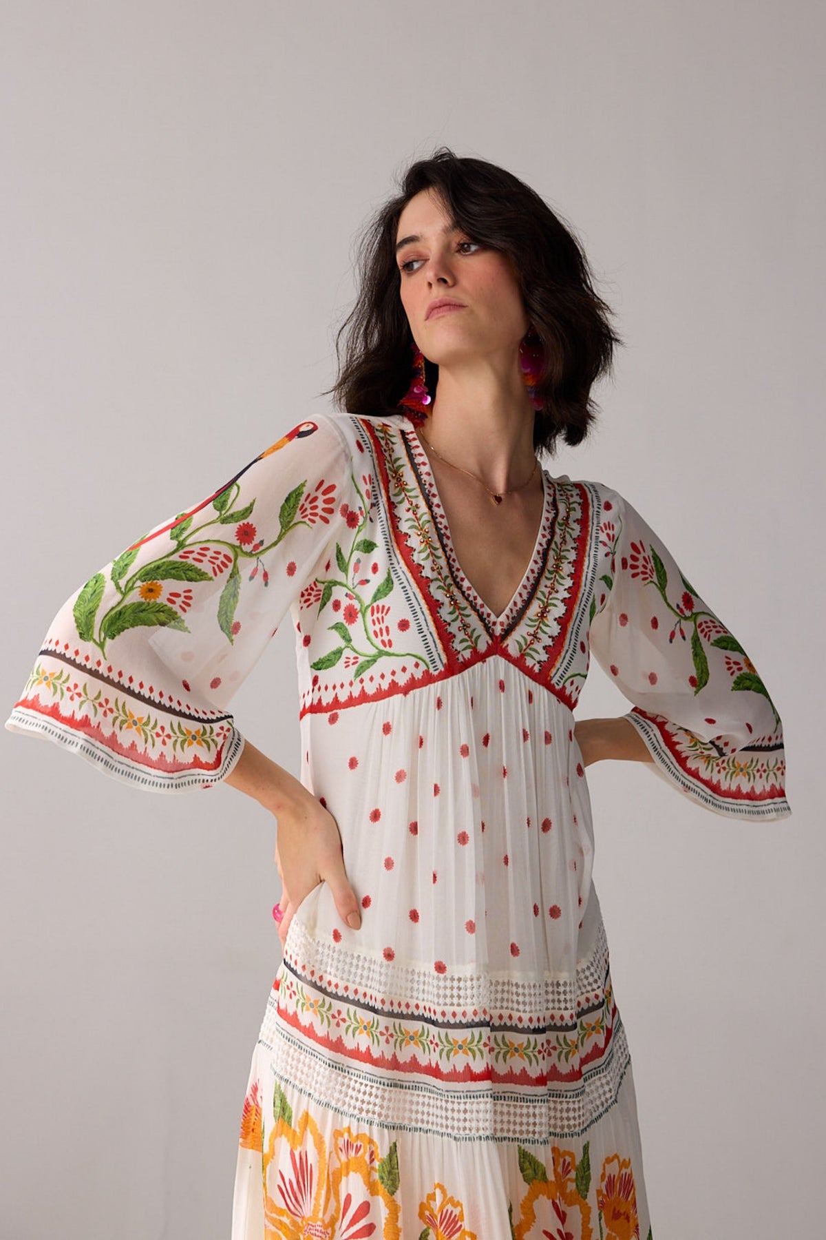 Delilah Embroidered Maxi Dress