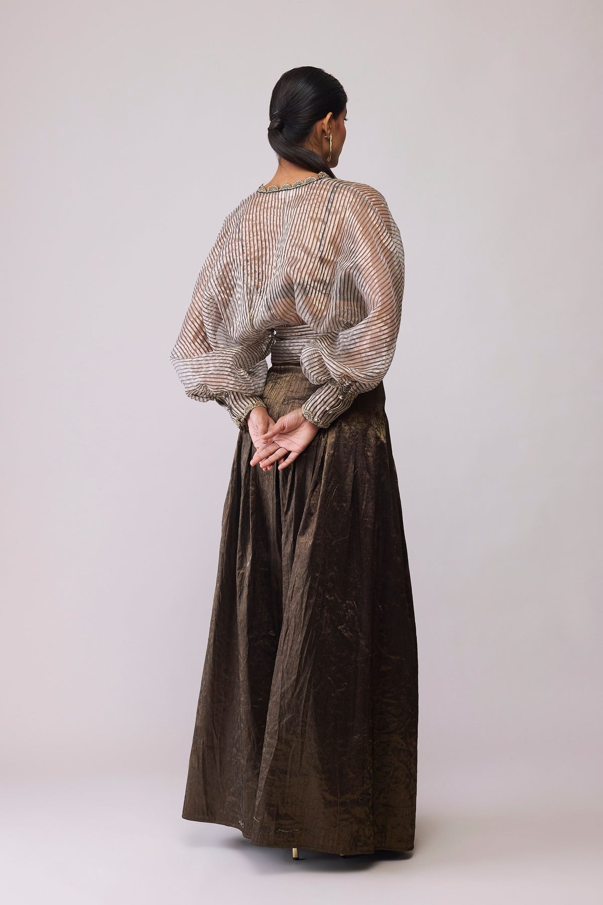 Black Stripe Maria Top