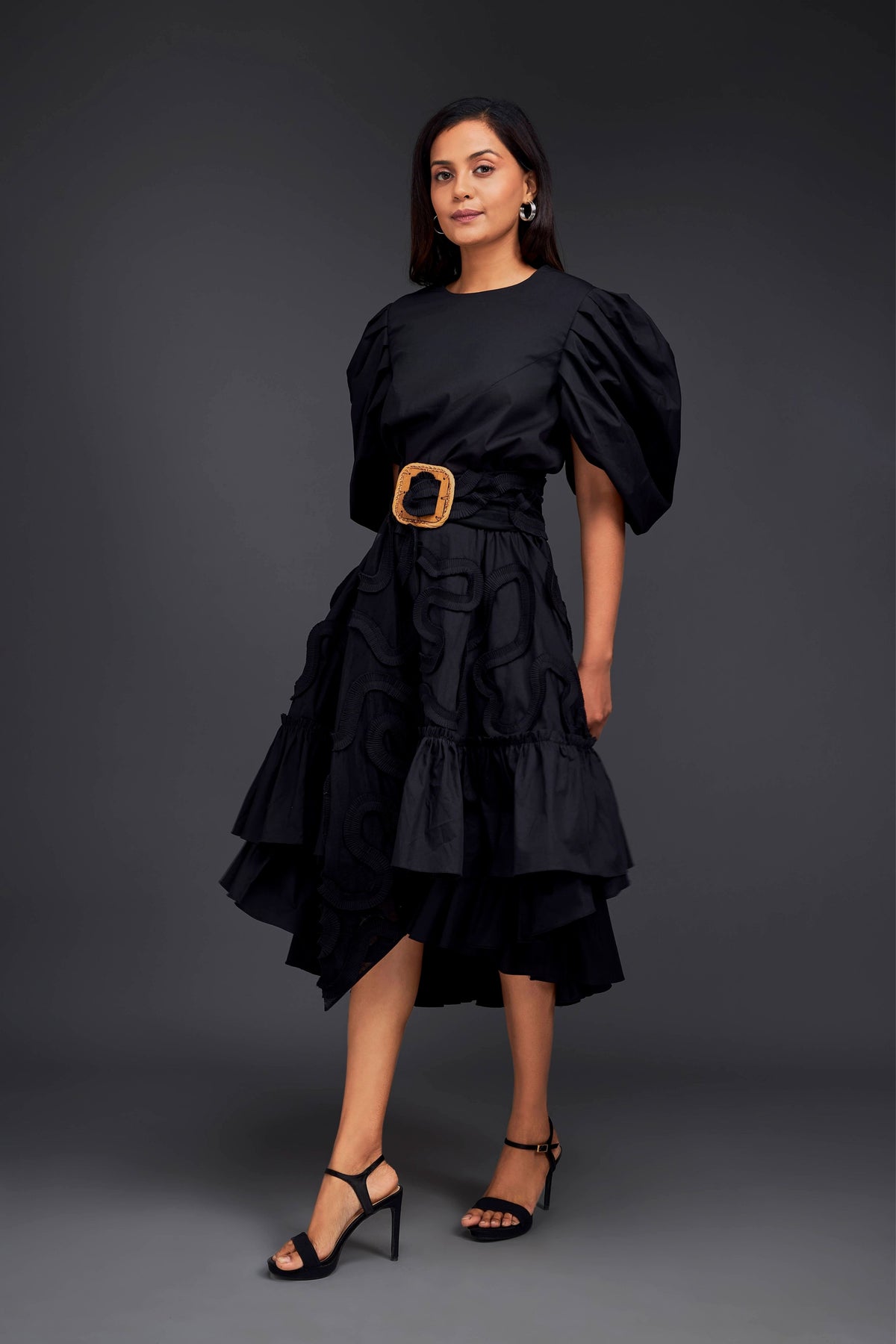 Black Frill Co-ord Set