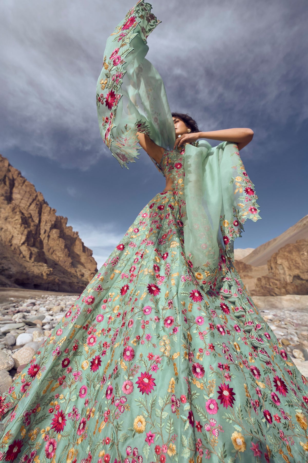 Azure Lehenga Set