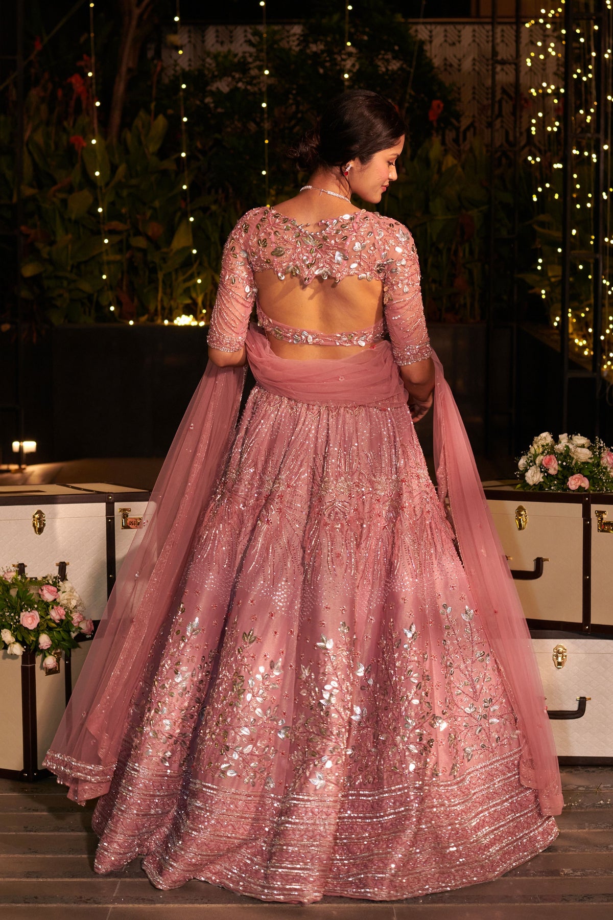 Flamingo Pink Lehenga Set