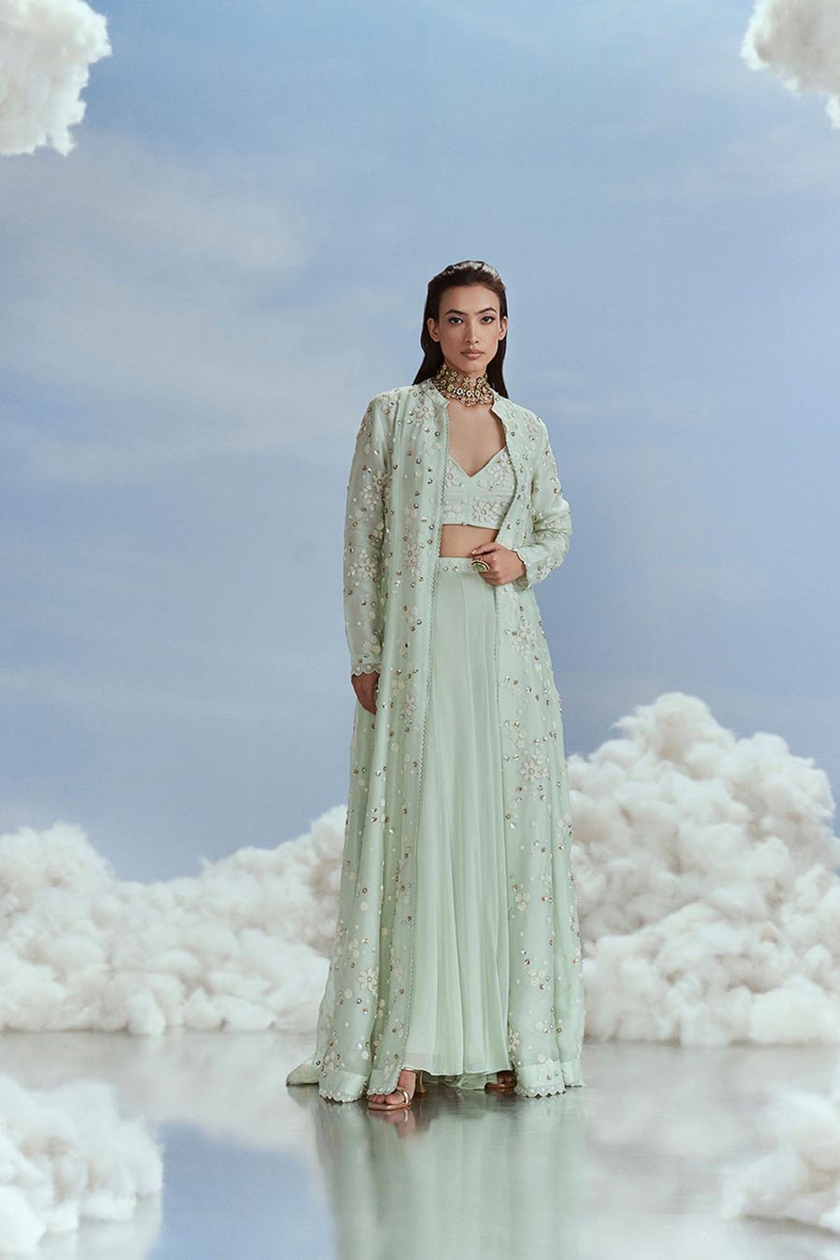 Mint Babylon Kalidar Jacket Set