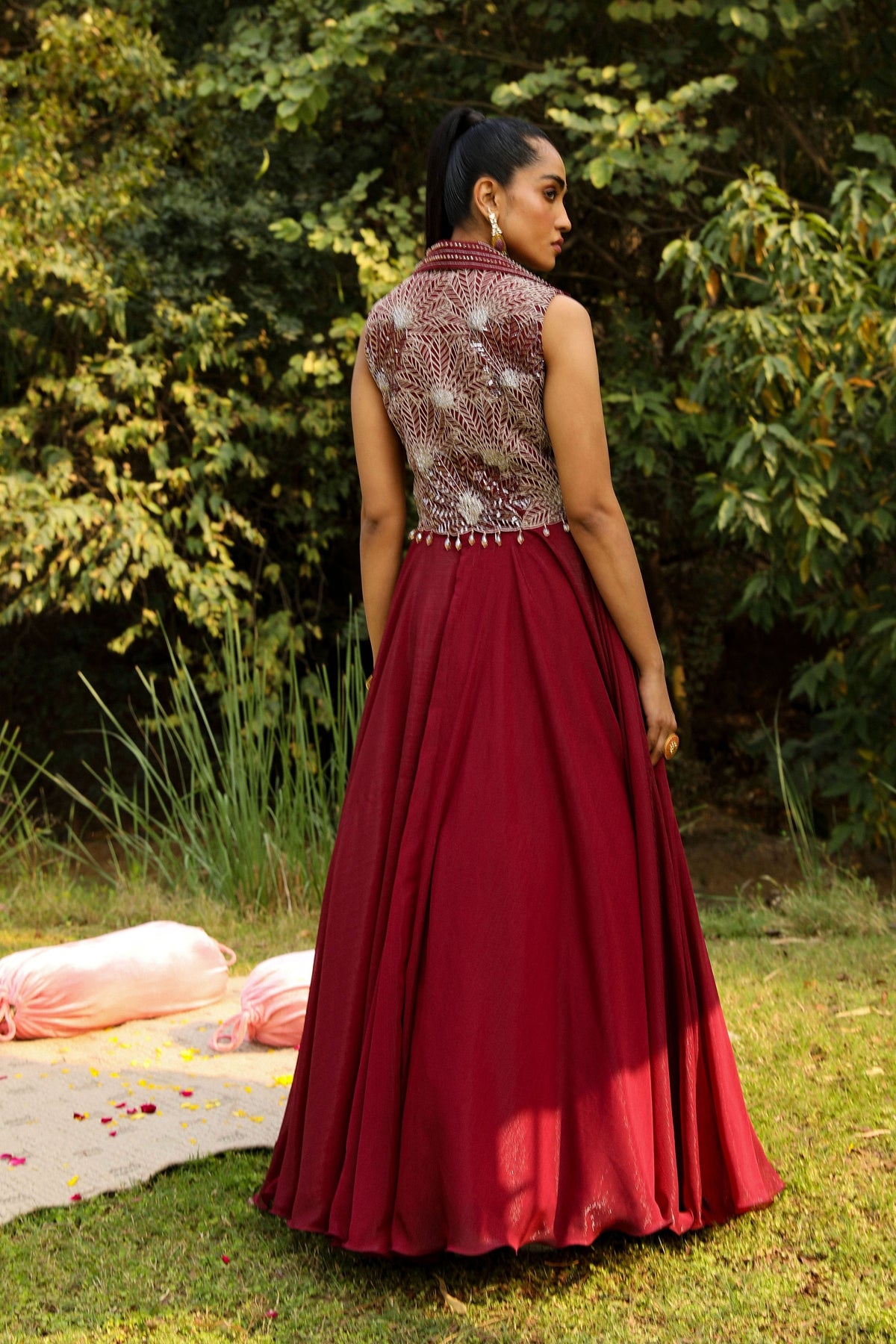 Wine Jacket Set