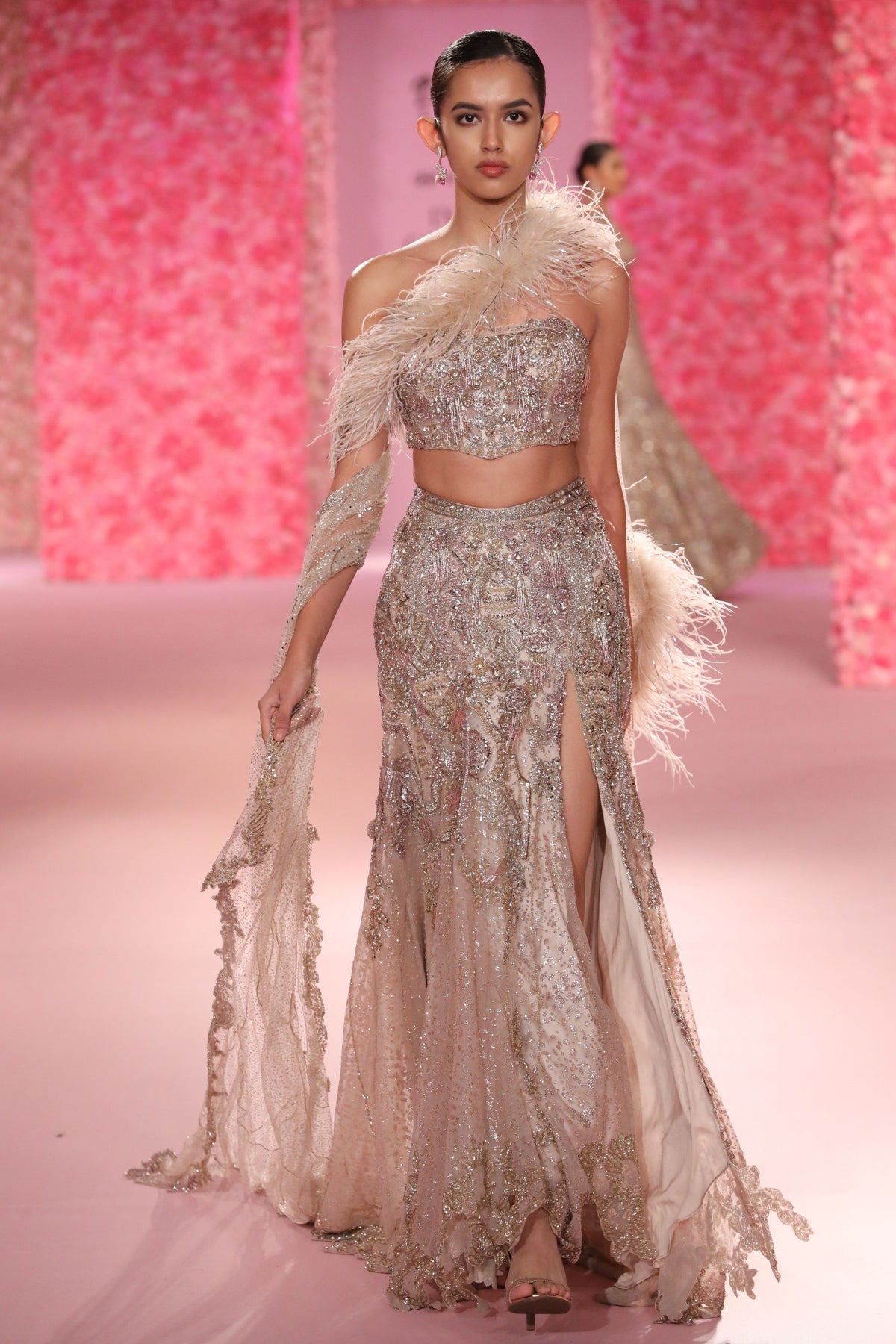 Louise Gold Lehenga Set