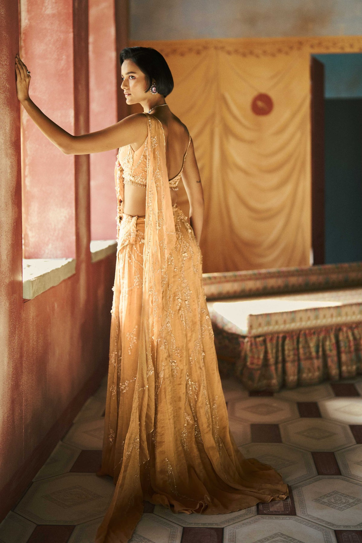Aureva Drape Saree Set