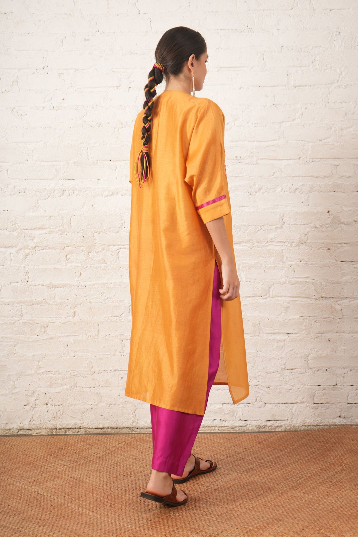 Rust Yoke Tunic Set