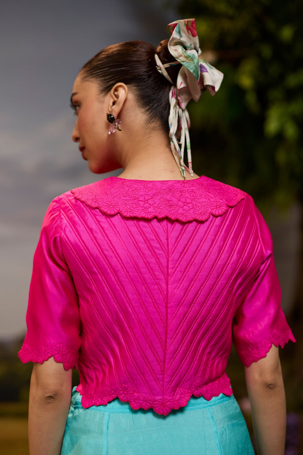 Cloudbloom Quilted Pink Blouse