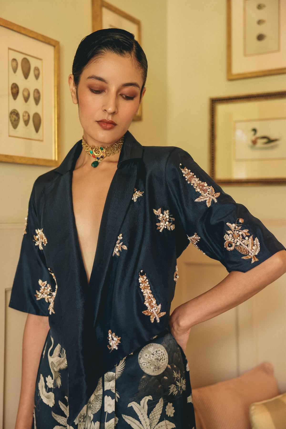 Porcelain Ink Jacket Set