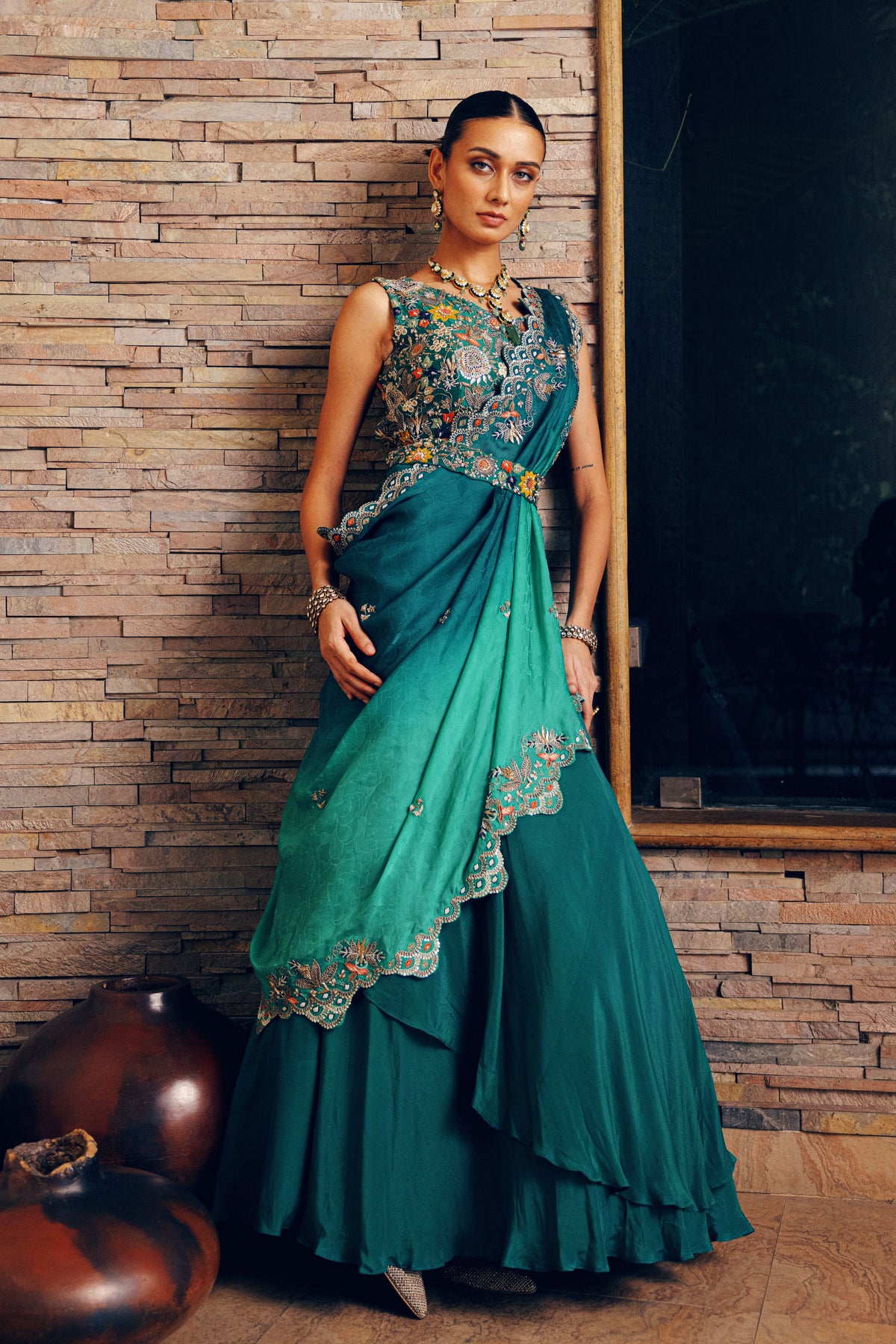 Jade Green Lehenga Set