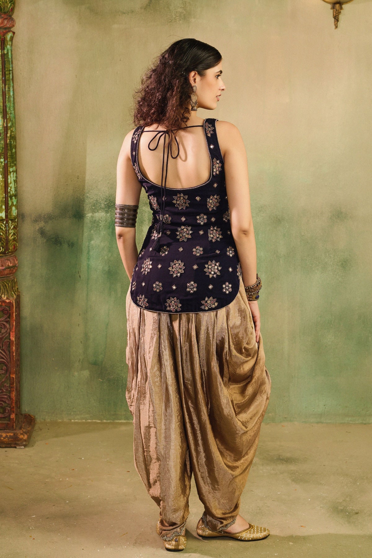 Antique Kurta Dhoti Set