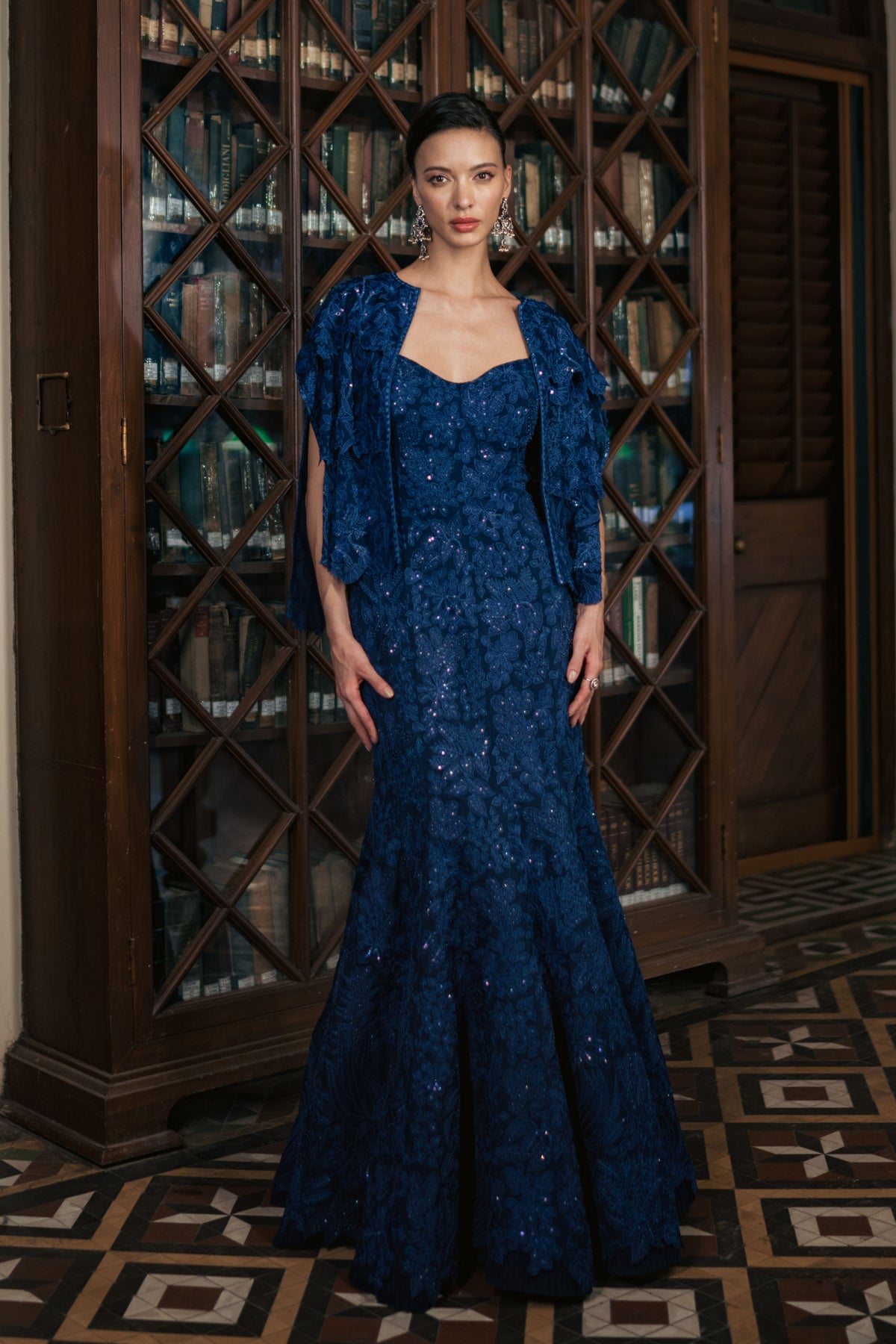 Aria Gown With Cape