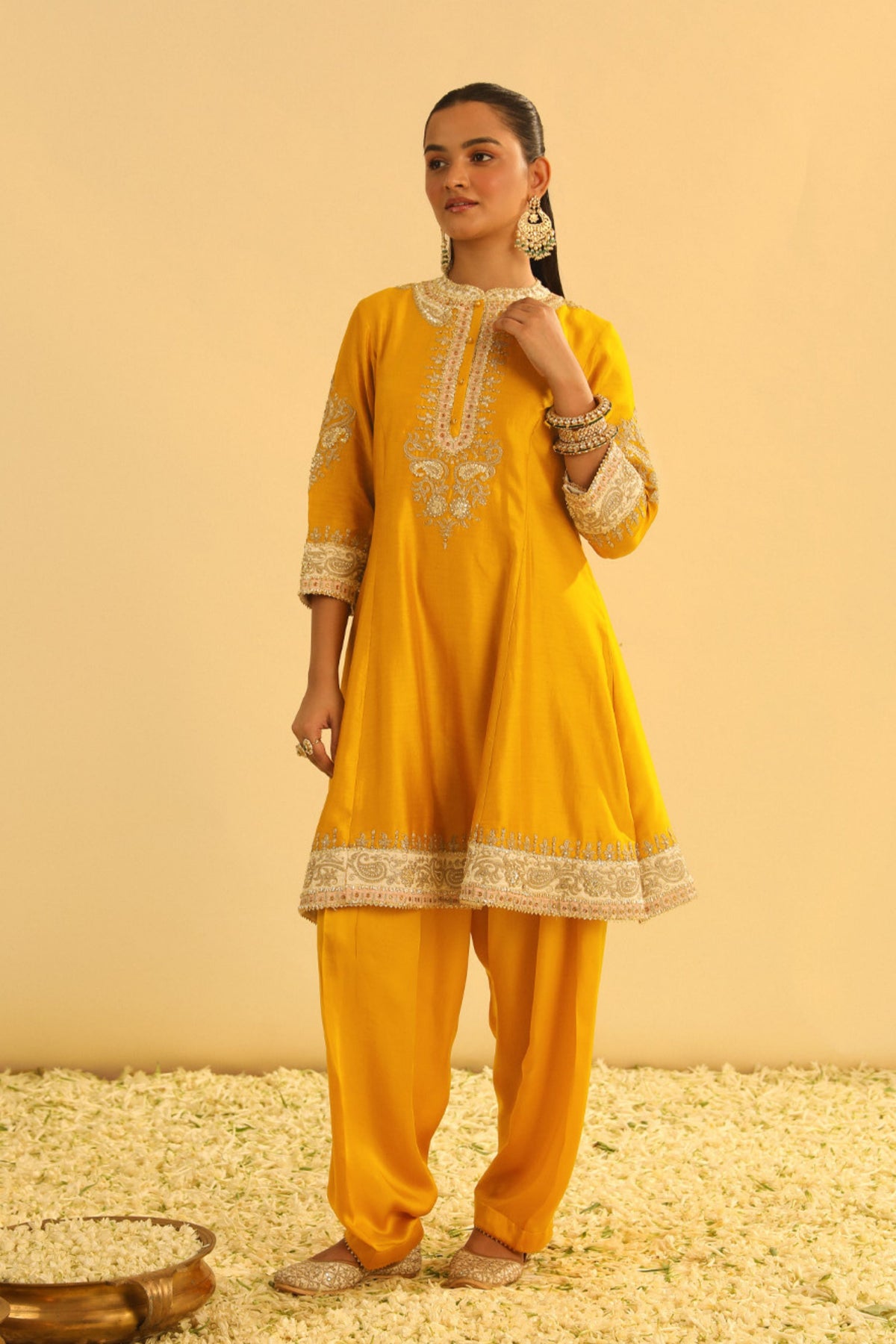Amani Mustard Kurta Set