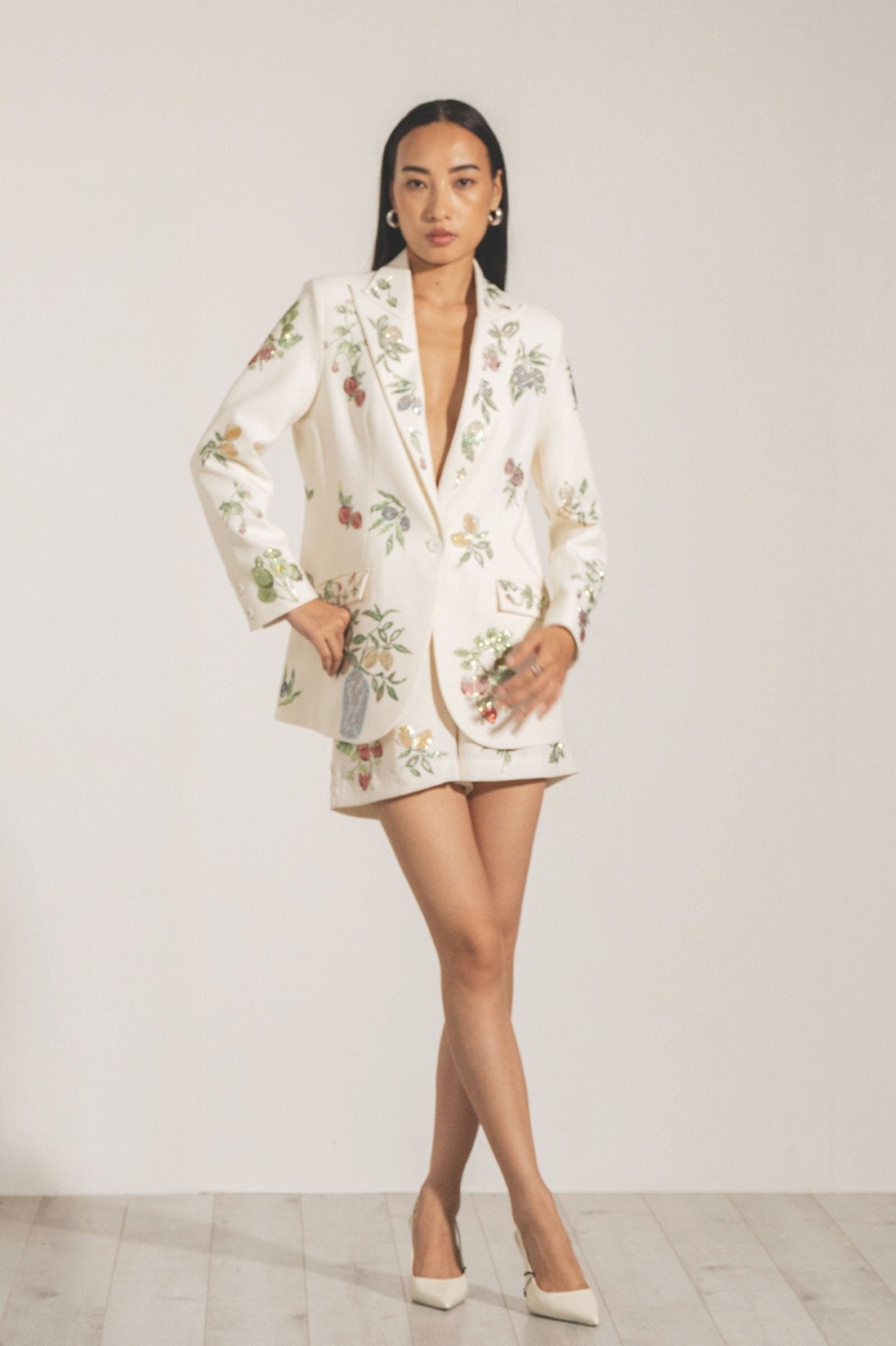 Willow Knotch Collar Jacket - Ranna Gill - Elahe