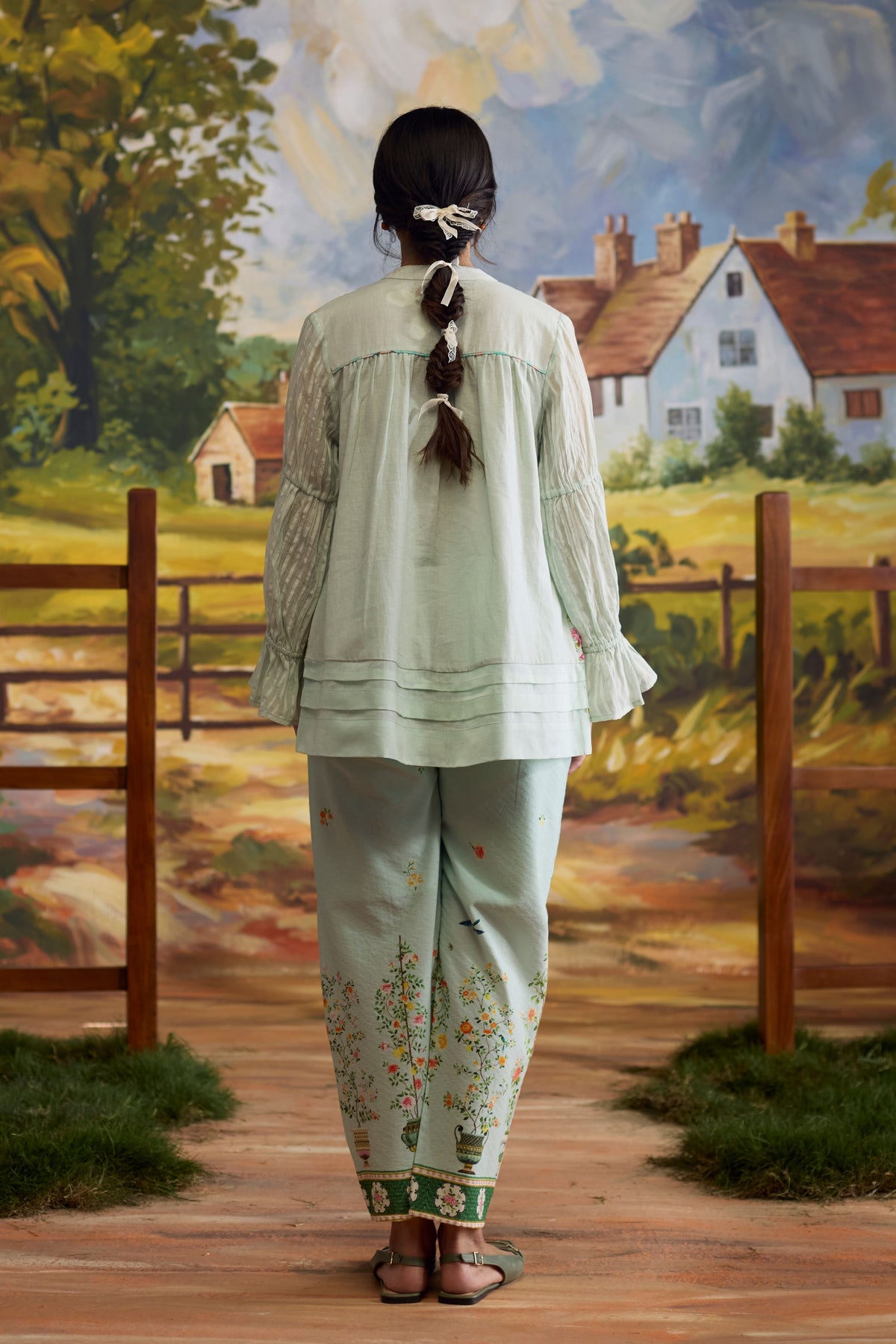 Meadow Pintuck Top