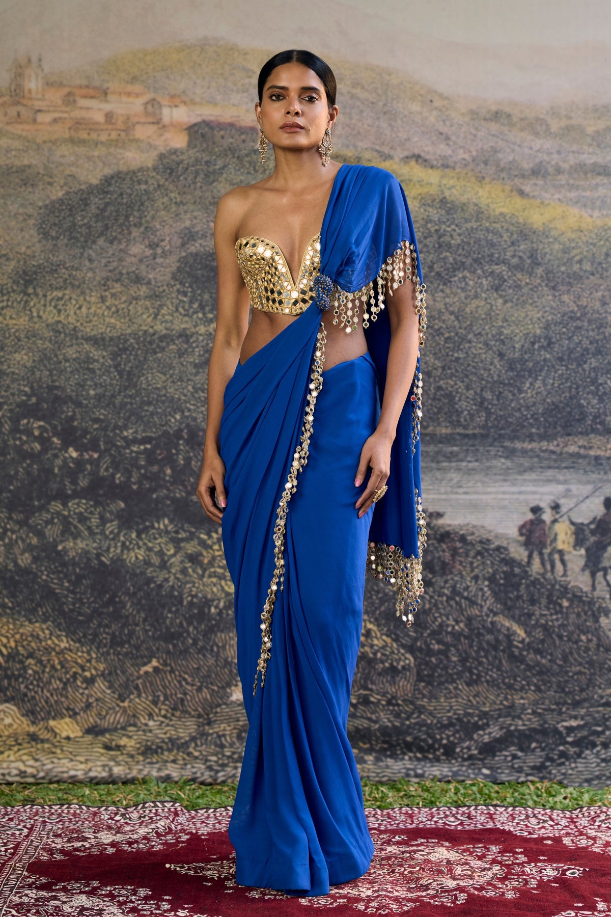 Neelanjana Mirror Saree Set