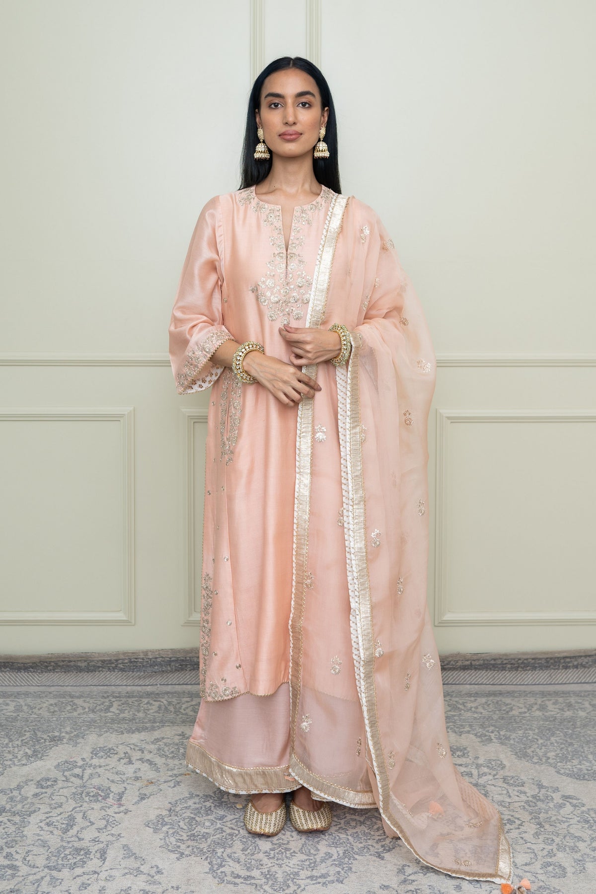 Pearl pink- baarizah chauga set