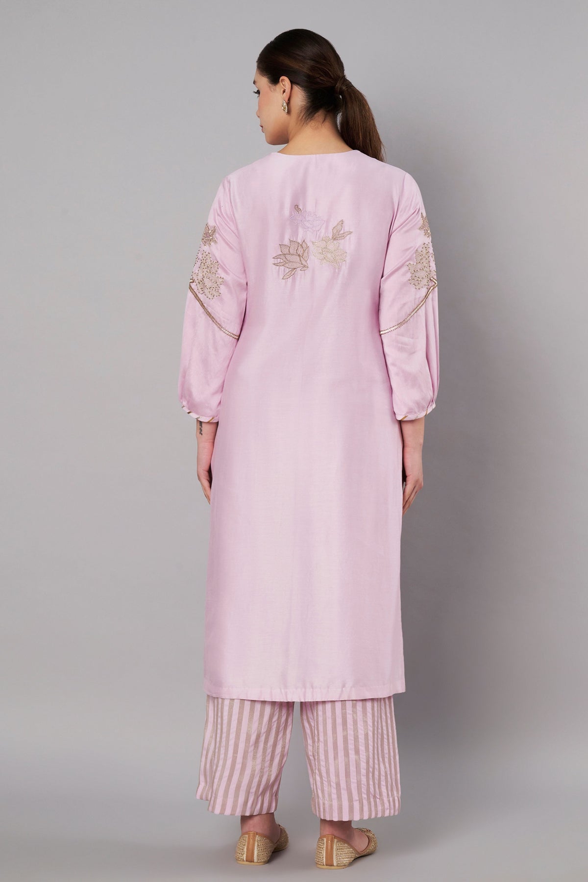 Petal Promise Pastel Lilac Kurta Set