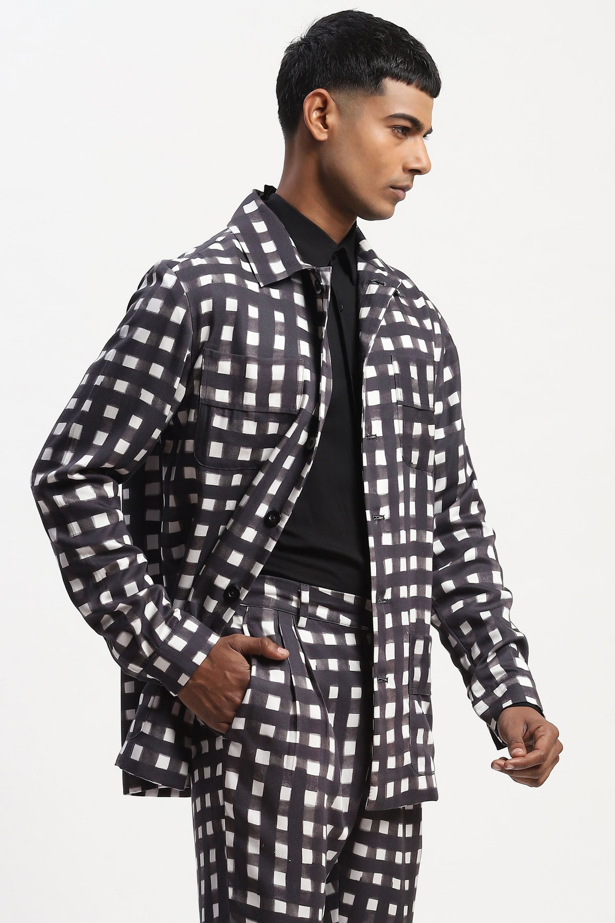 Watercolour Checks Jacket