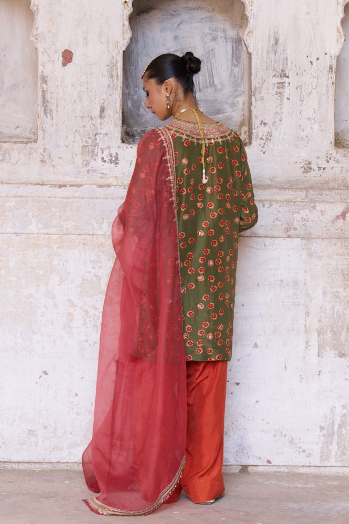 Leher Green Salwar Set
