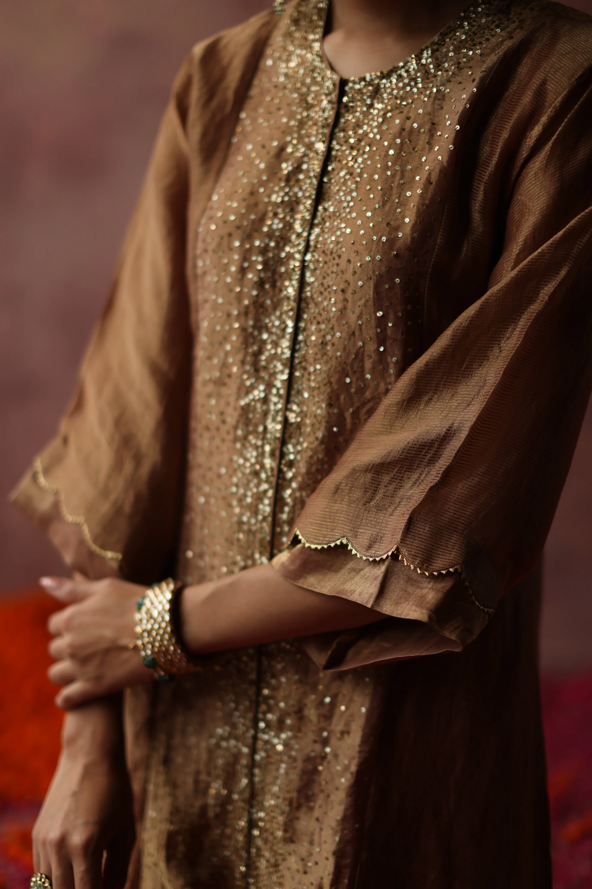 Champagne Gold Paakizah Kurta Set