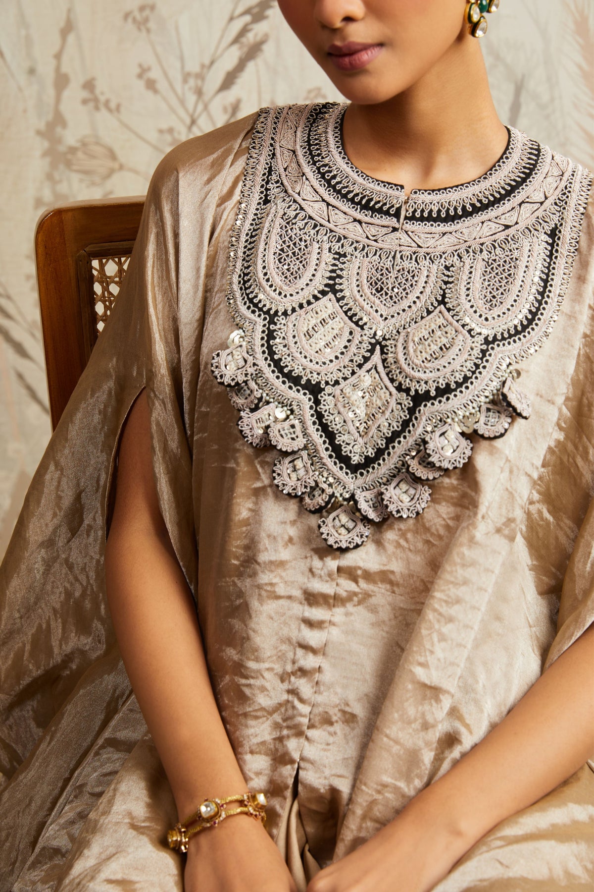 Dori Tissue Umbrella Kaftan Set