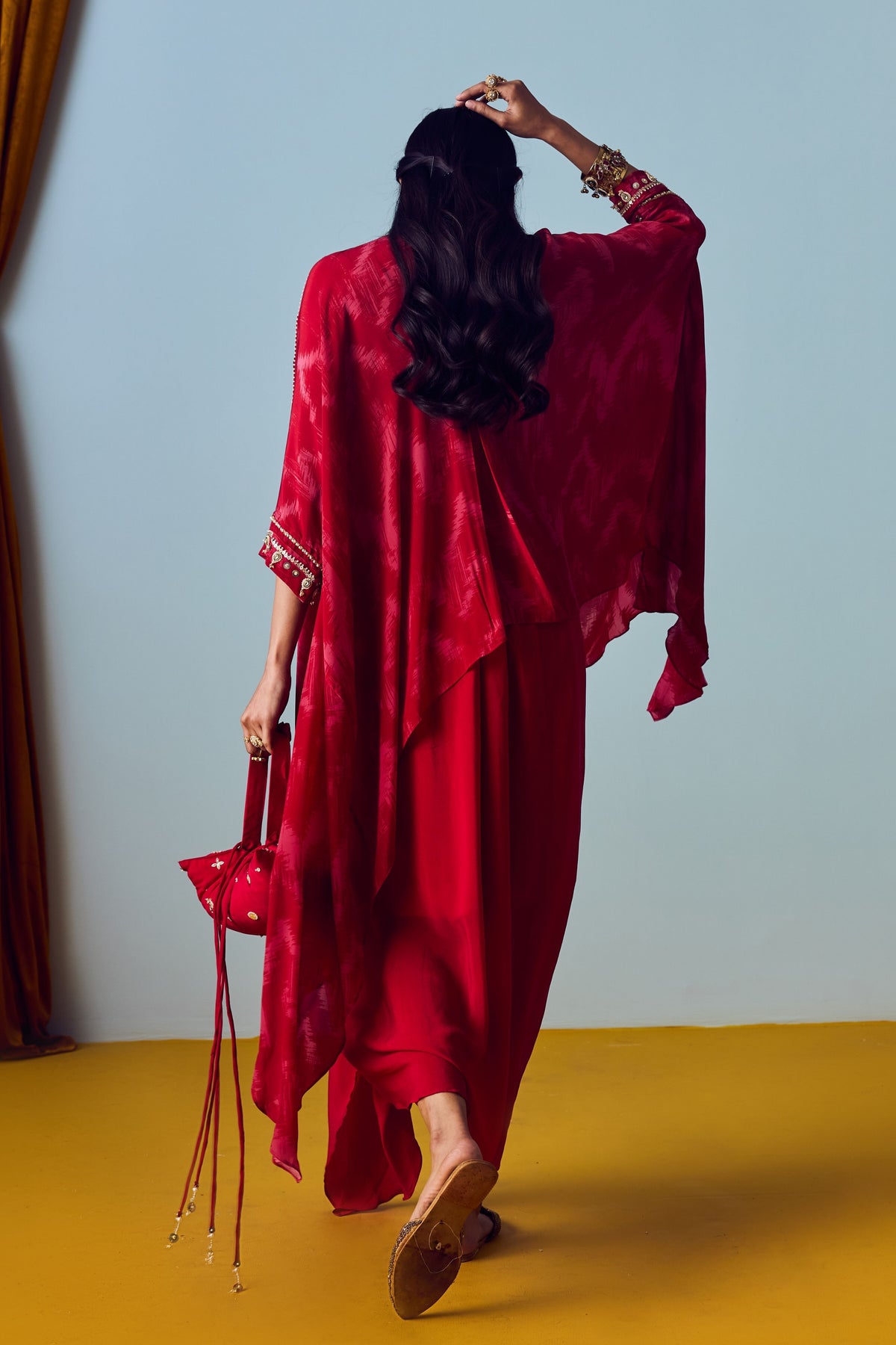 Maia Red Tunic Set