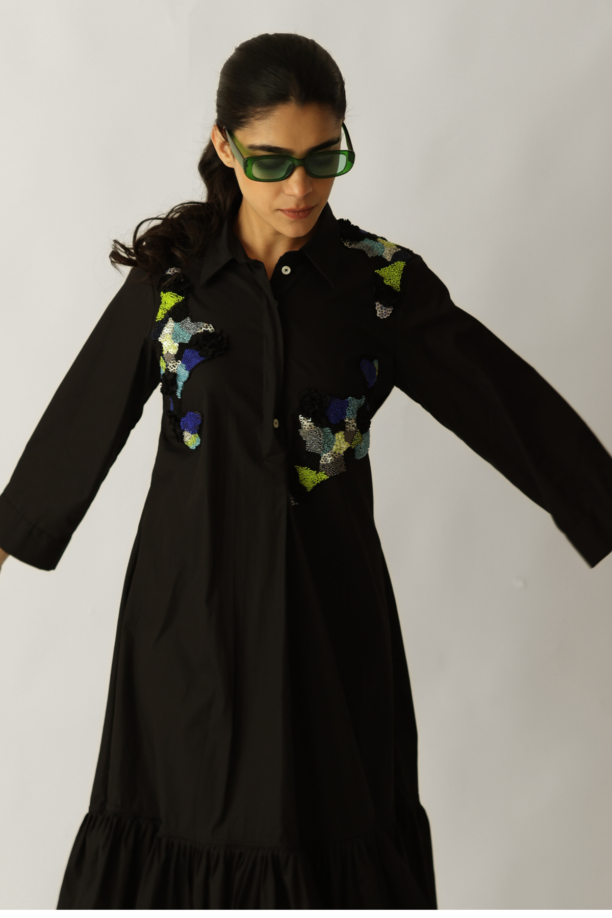 Patch Verse Dress