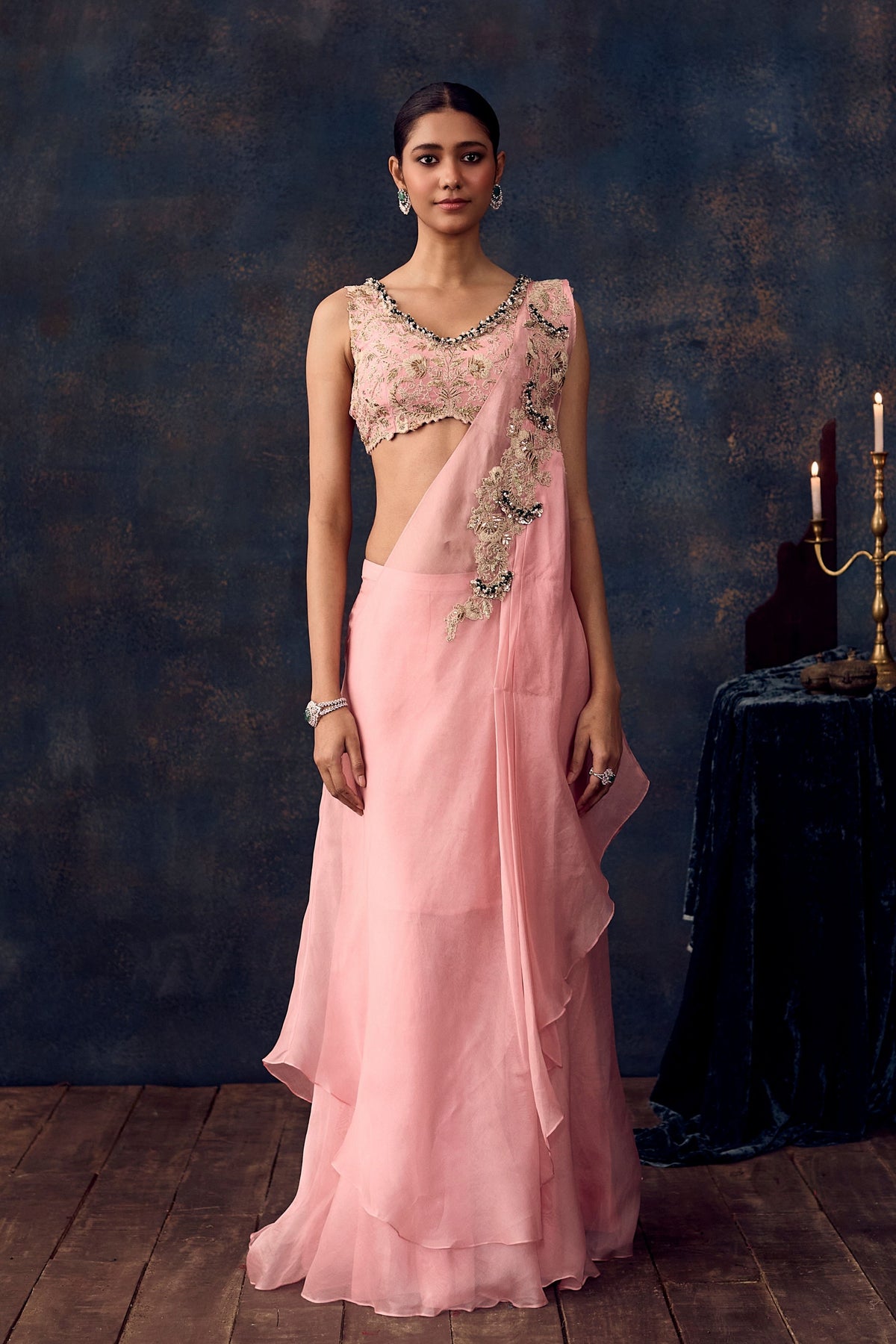 Up Mukesh Drape Set