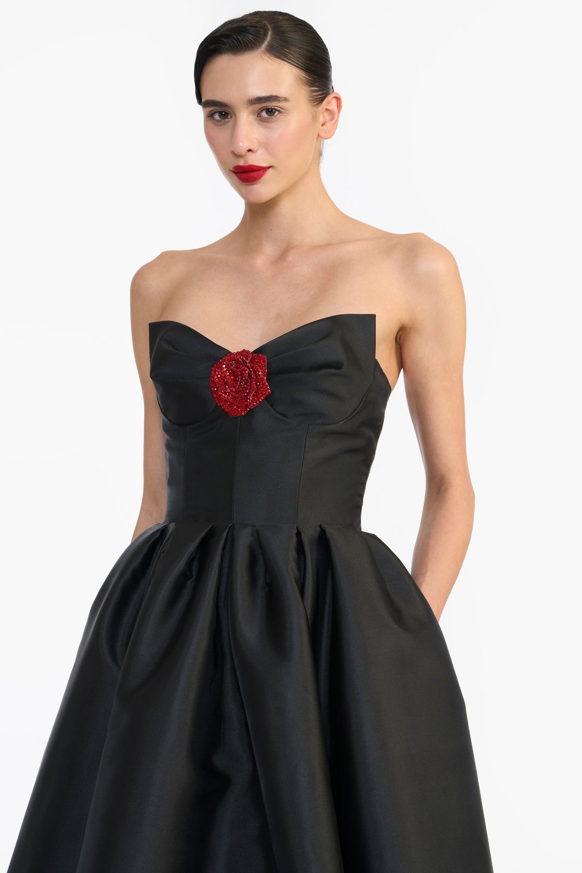 Sculpted Strapless Midi
