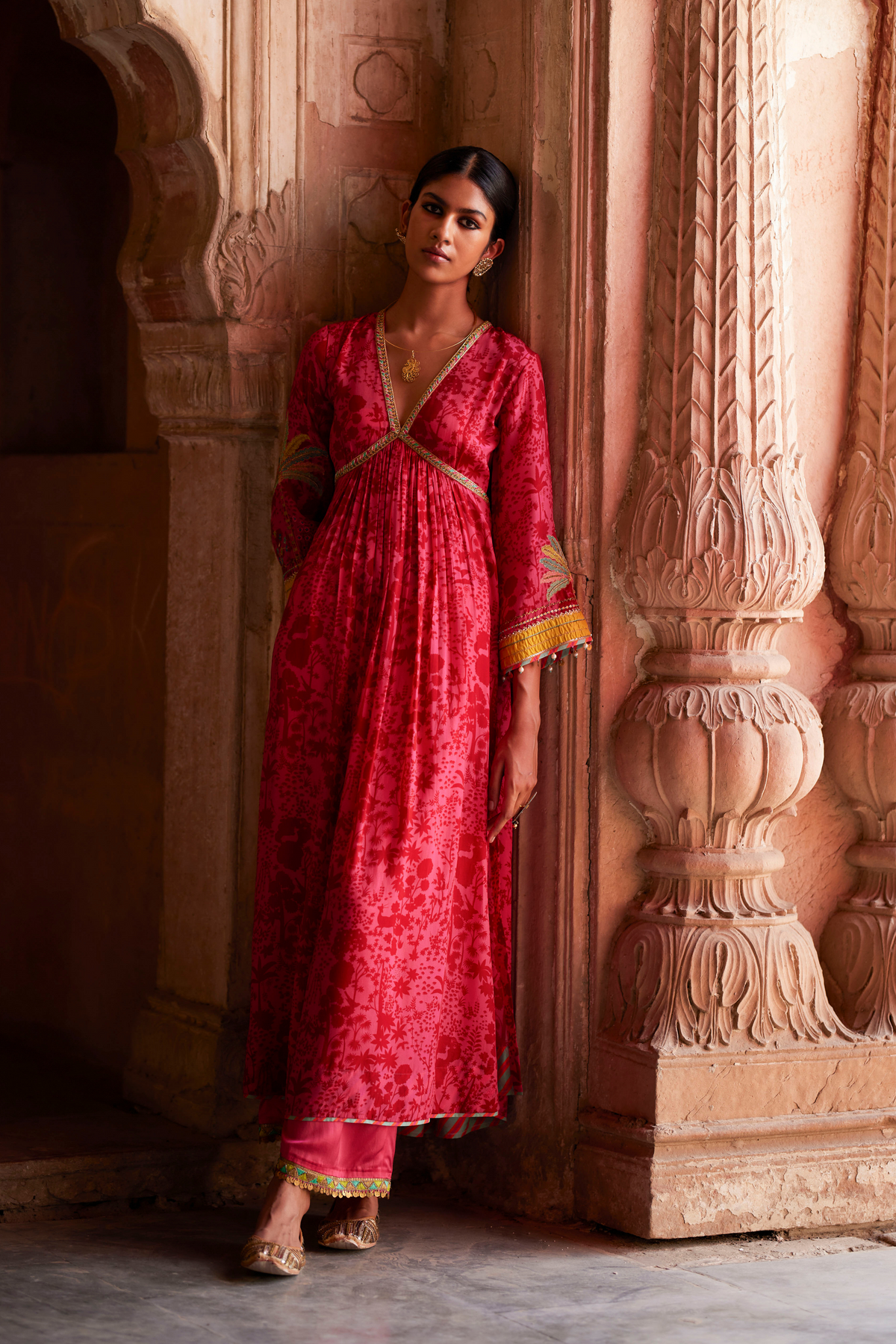 Nadira Hot Pink Kurta Set