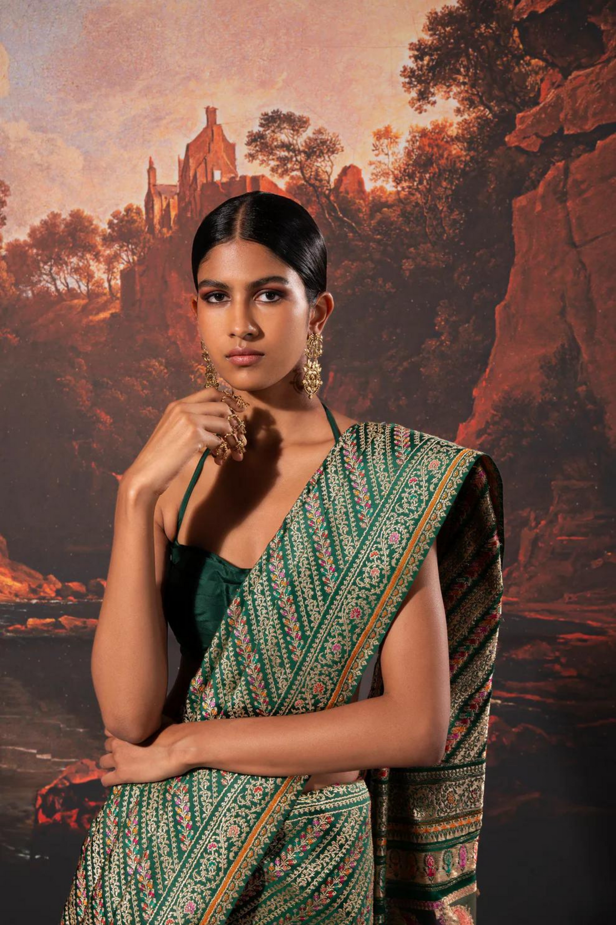 Handwoven Green Silk Saree