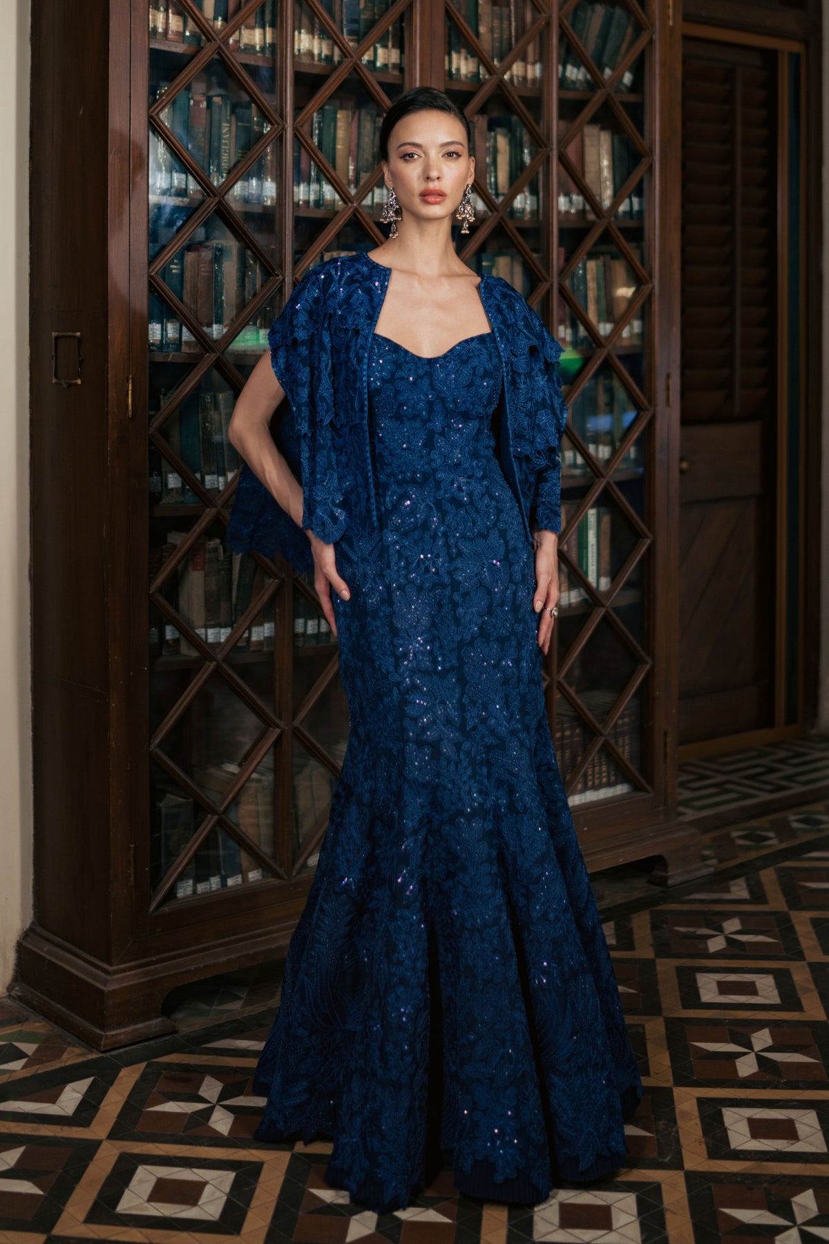Aria Gown With Cape