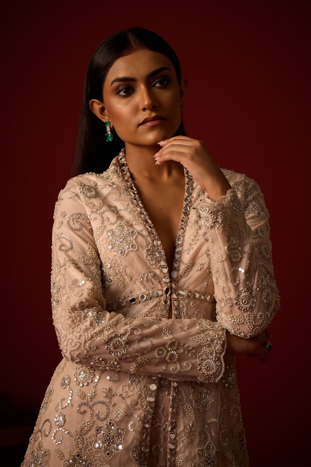 Embroidered Sharara Set