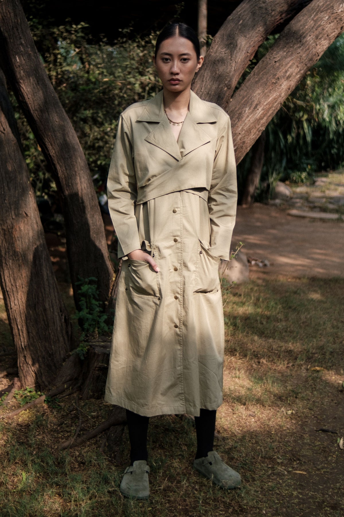 Khaki Copenhagen Trench