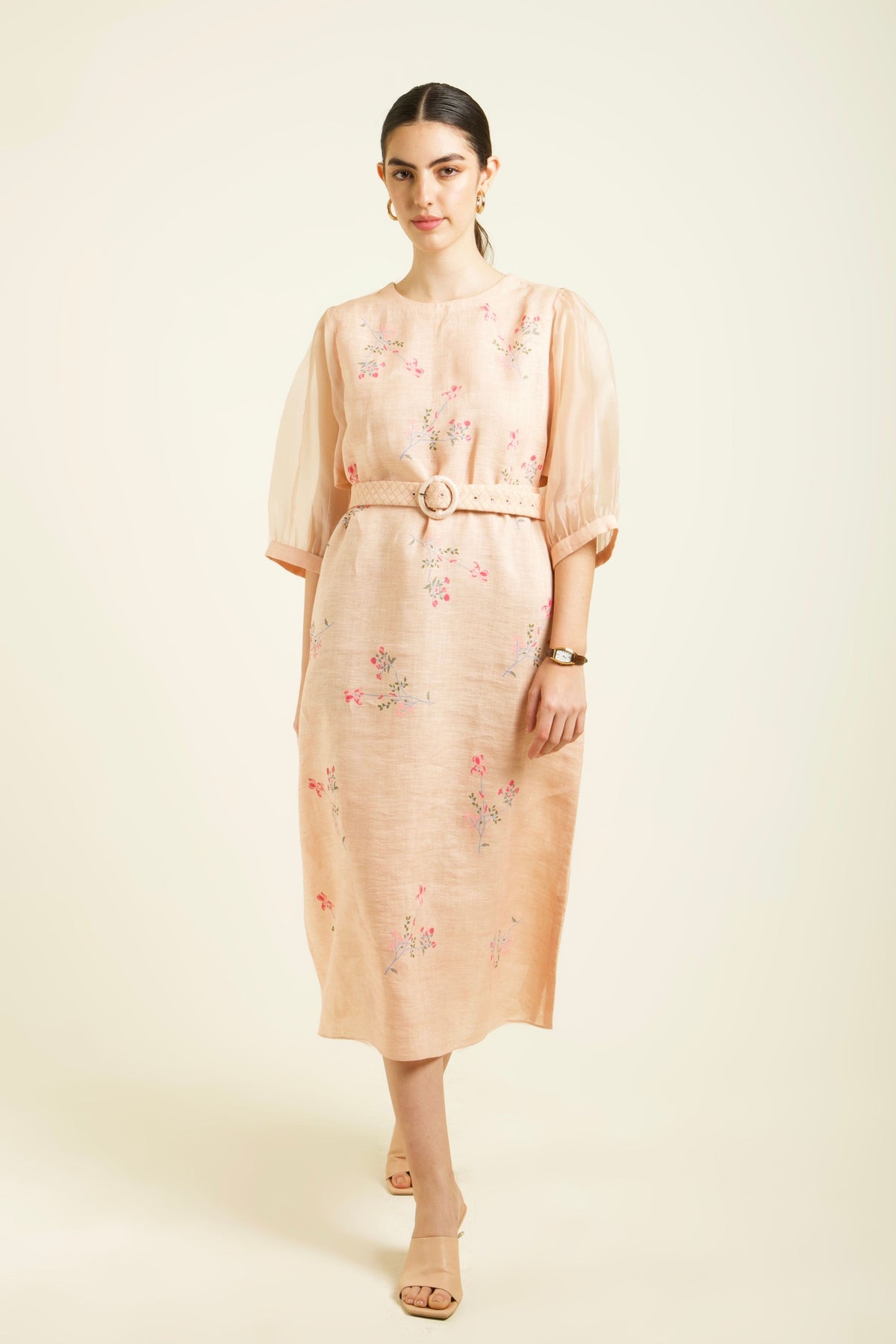 Old Rose A-line Dress