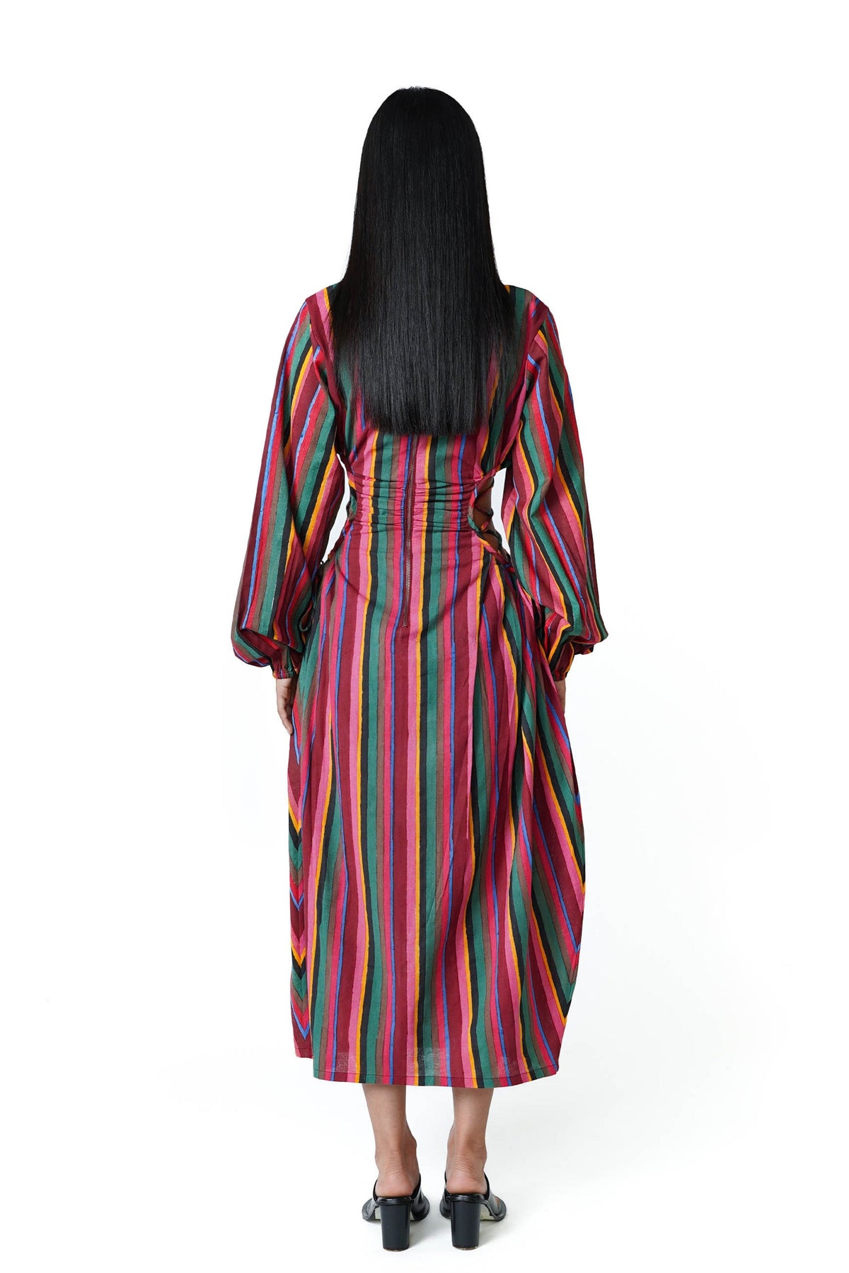 Blocko Line Cut Out Dress