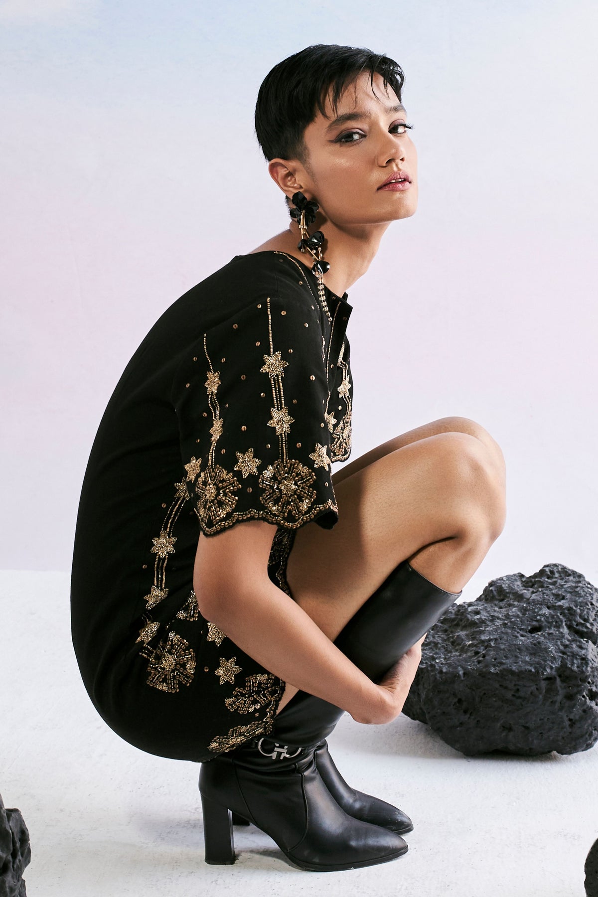 Black Aira Mini Dress