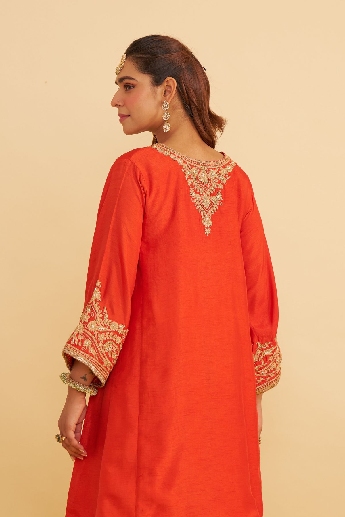 Marwa Orange Salwar Set