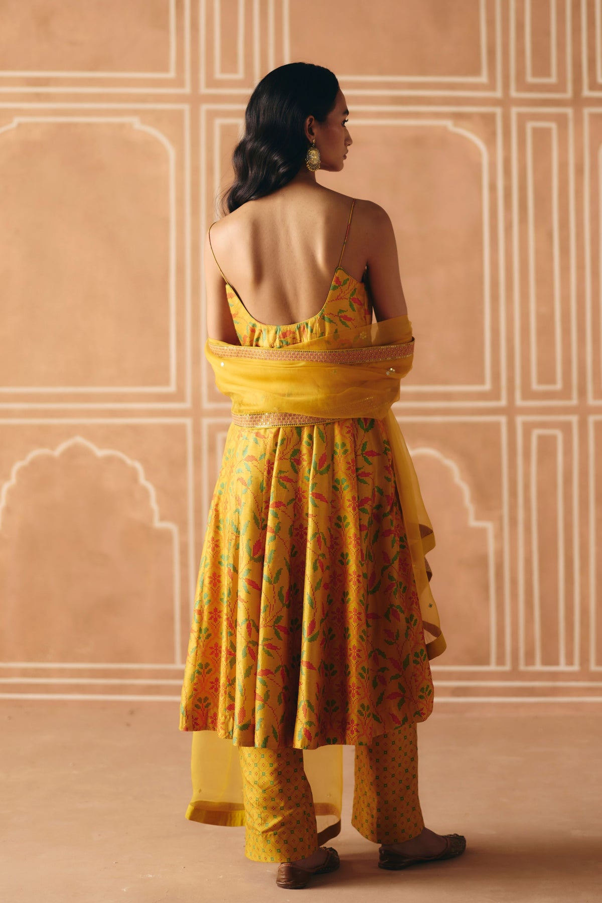 Marigold Yellow Anarkali Set