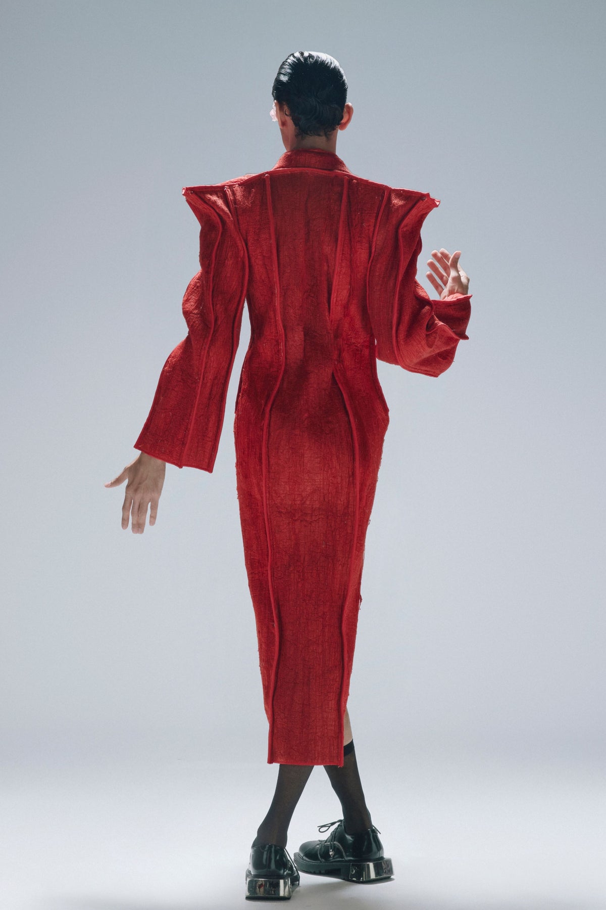 Sculpted Trench Dress