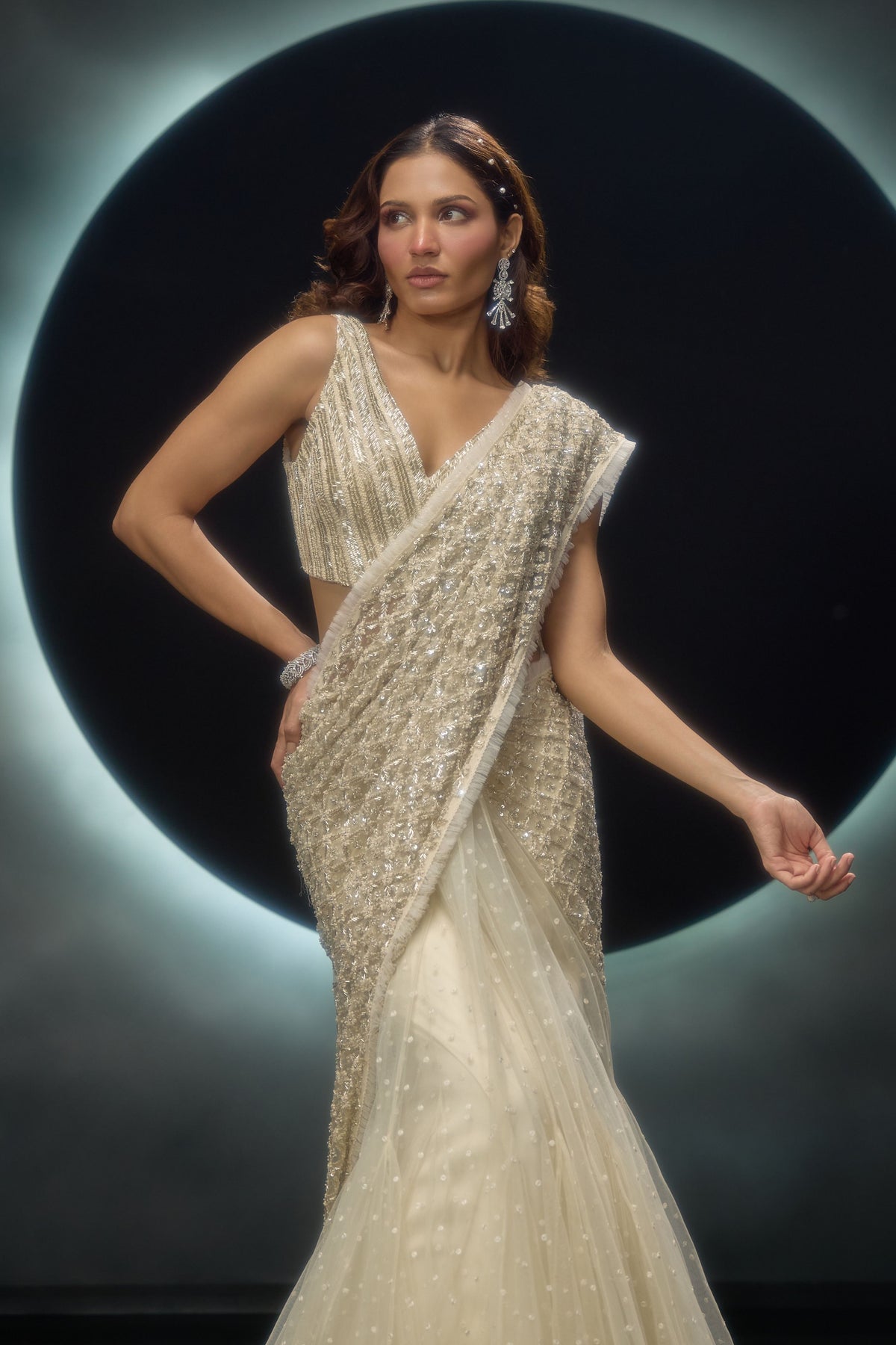 Alvara Lehenga Saree Set